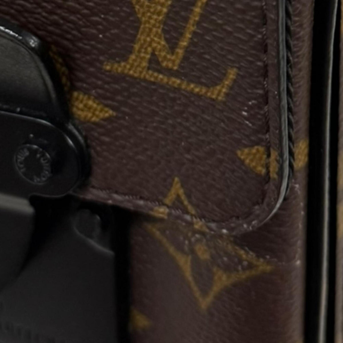 Louis Vuitton Monogram Macassar Black Brown Shoulder Bag (Pre-Owned)