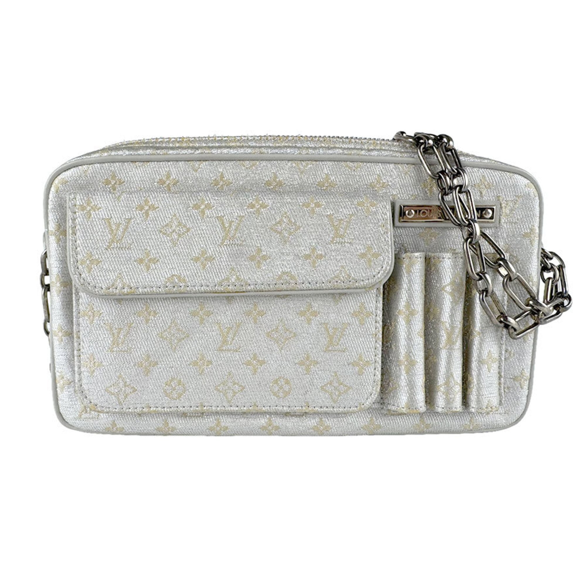 Louis Vuitton Silver Monogram Shiny Shoulder Bag (Pre-Owned)