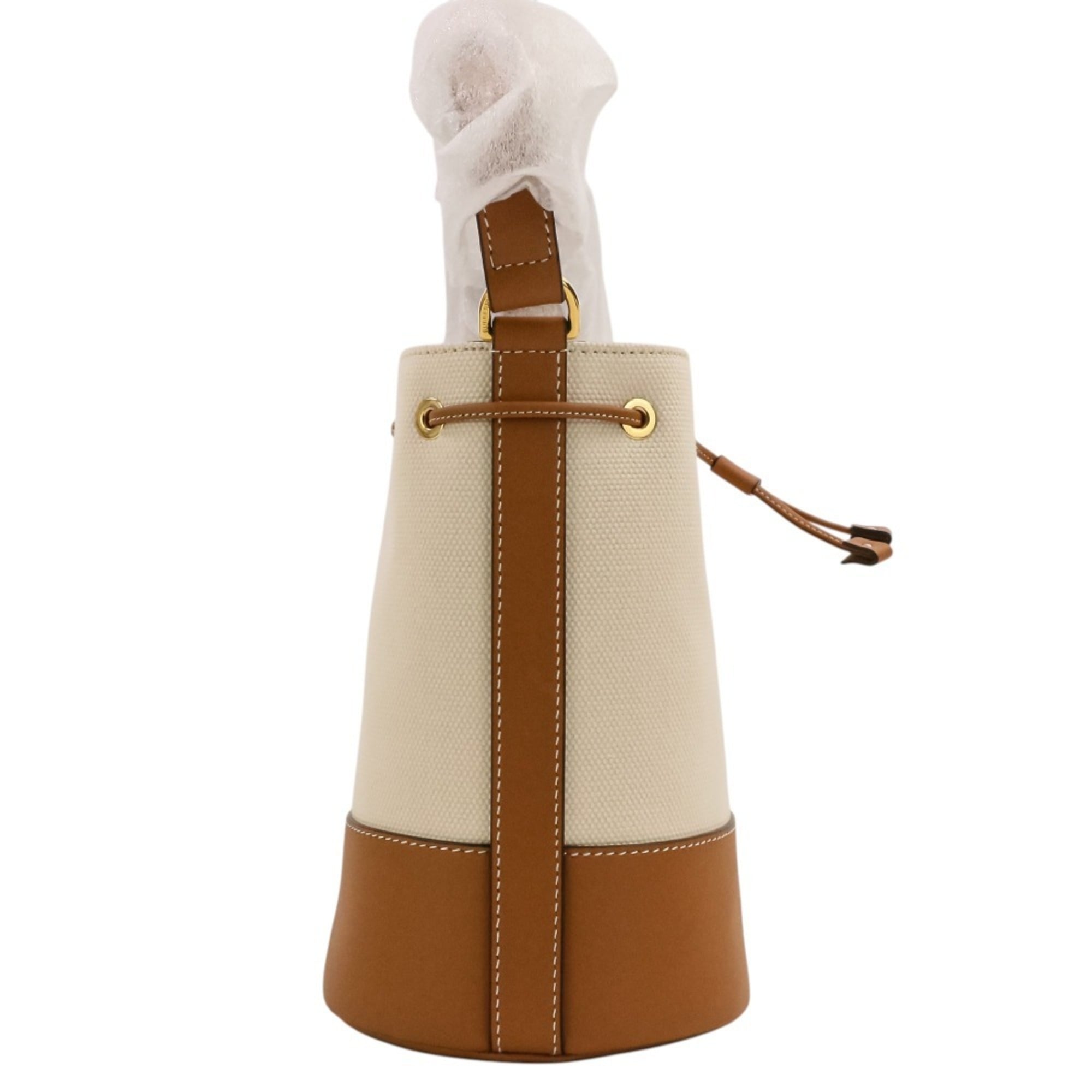 Burberry Brown Canvas Leather Shoulder Bag (Pre-Owned)