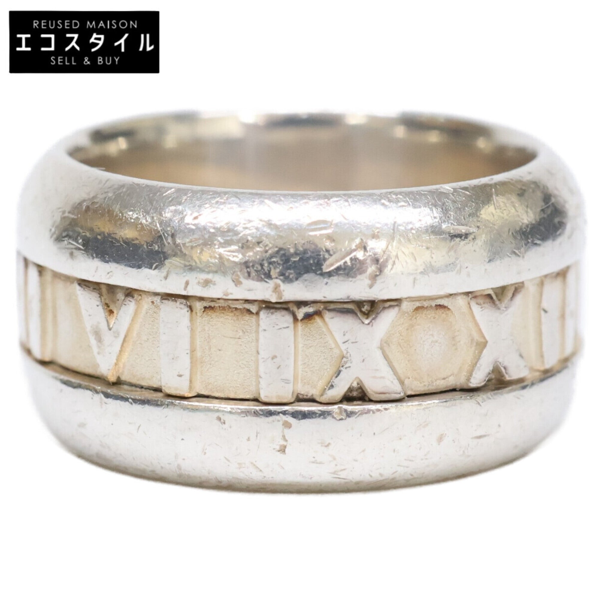 Tiffany Silver Silver 925 Band Ring (Pre-Owned)