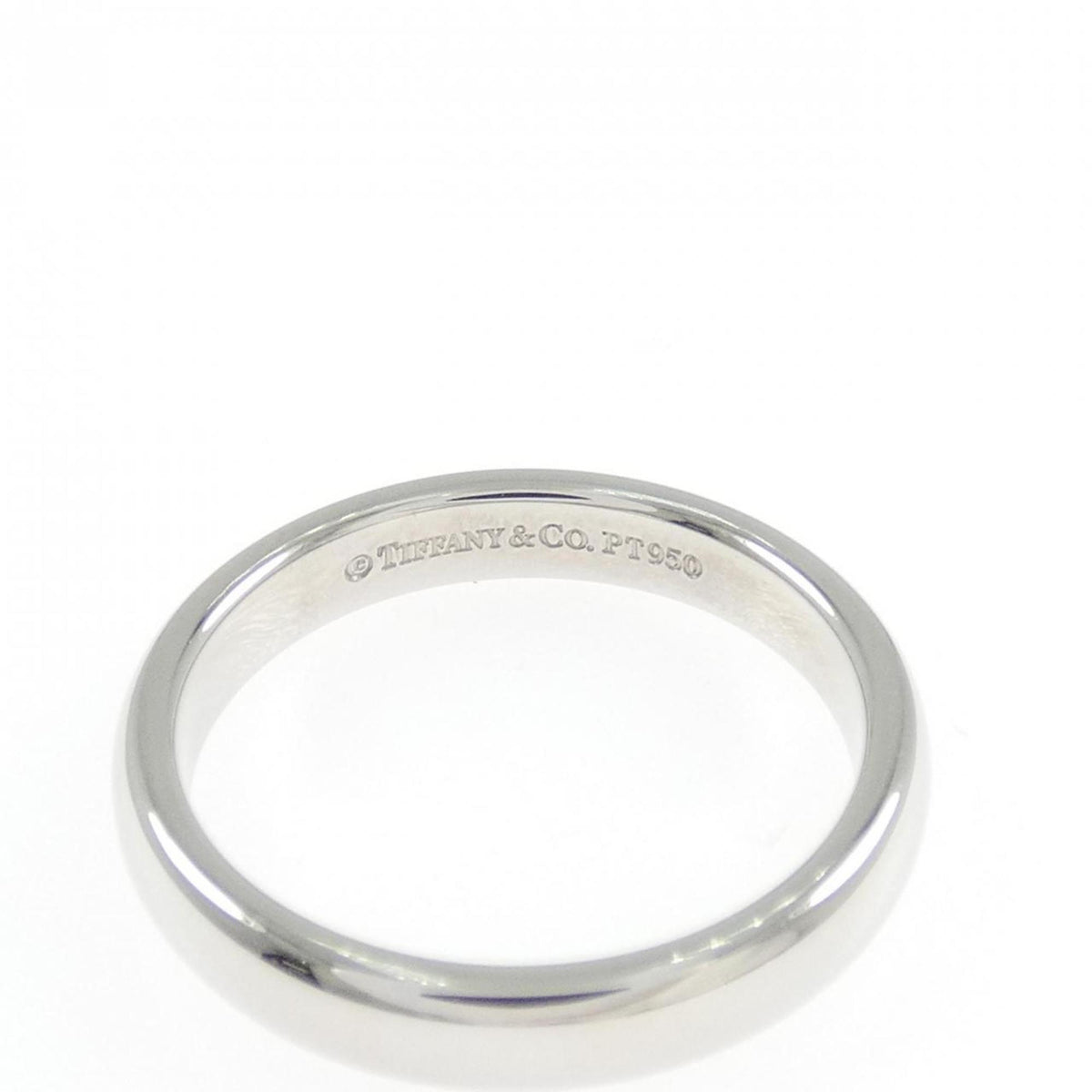 Tiffany Platinum Platinum 950 Band Ring (Pre-Owned)