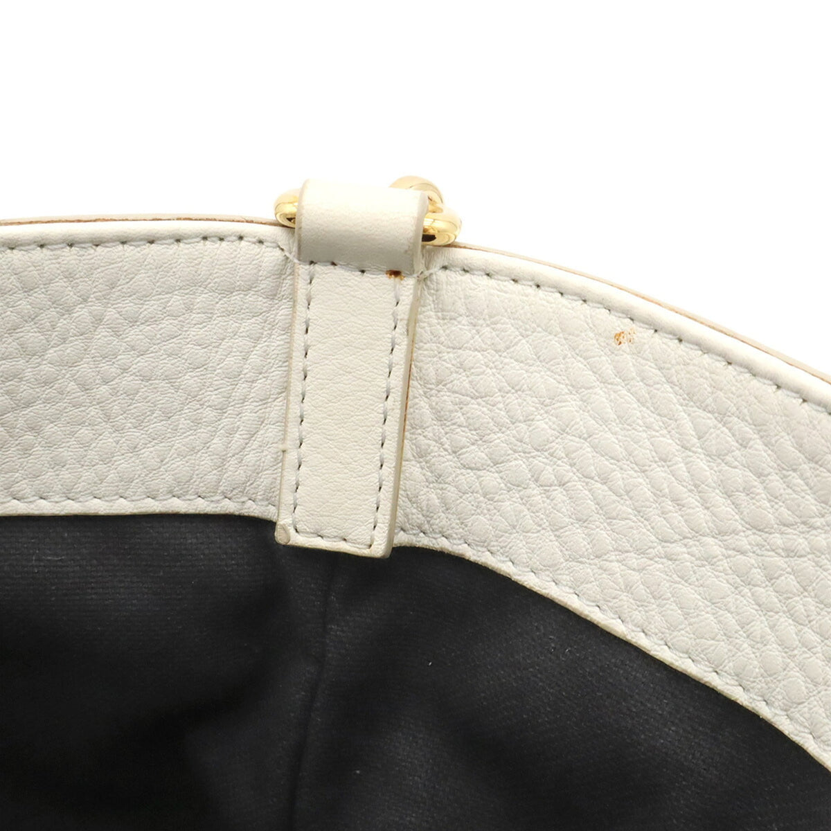 Versace White Leather Shoulder Bag Tote Bag (Pre-Owned)