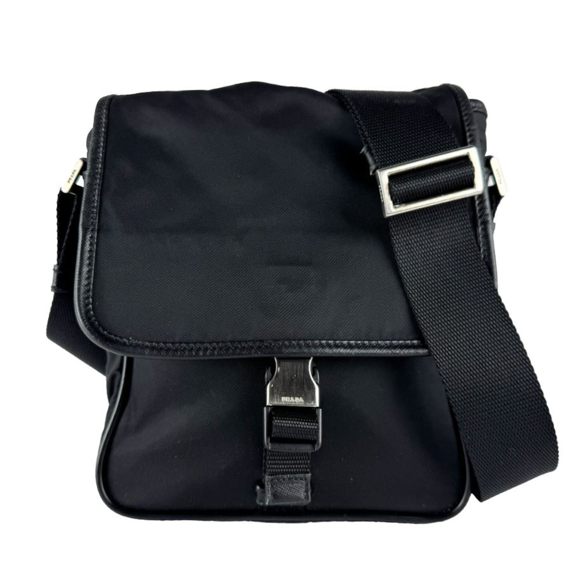 Prada Black Nylon Shoulder Bag (Pre-Owned)