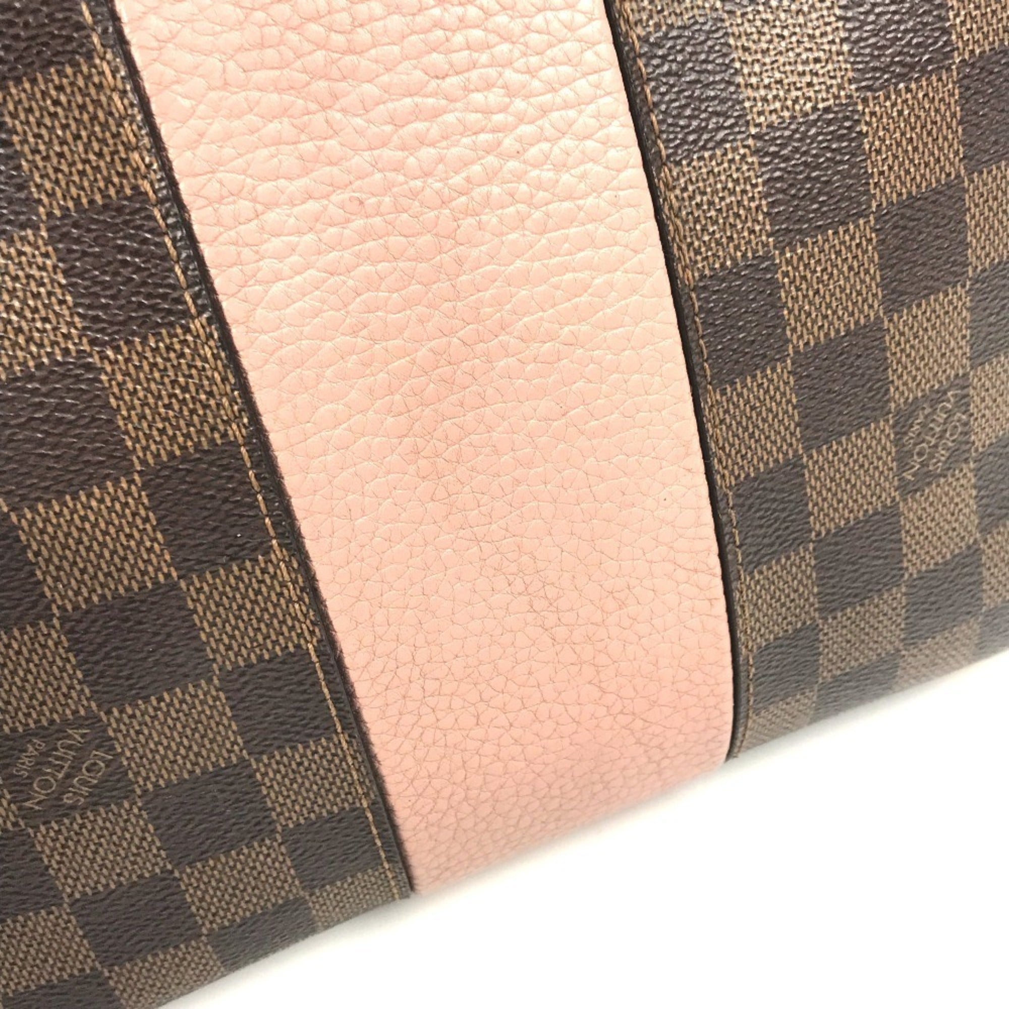 Louis Vuitton Damier Brown Pink Damier Canvas Handbag Shoulder Bag (Pre-Owned)