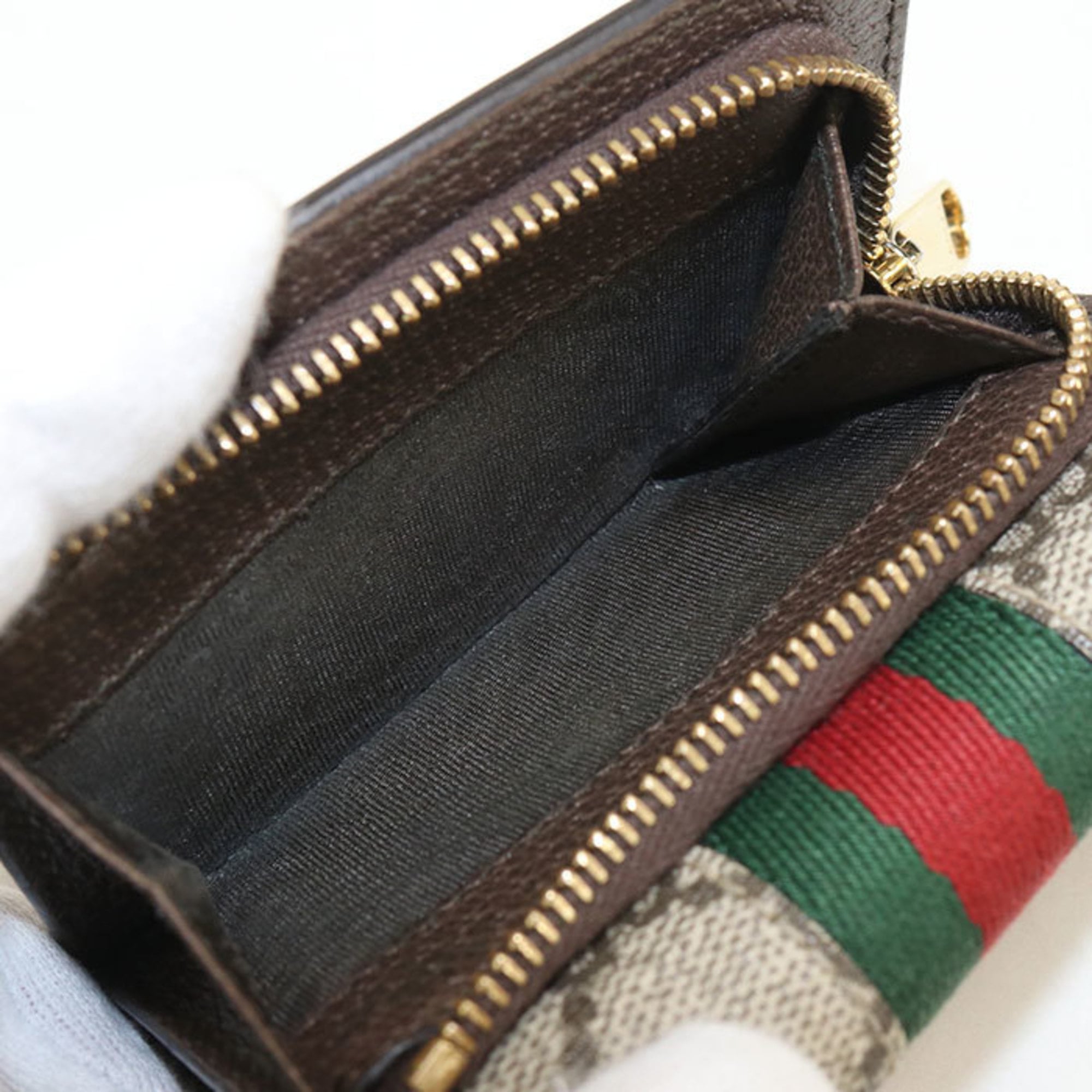 Gucci Gg Supreme Beige Gg Supreme Wallet (Tri-Fold) (Pre-Owned)