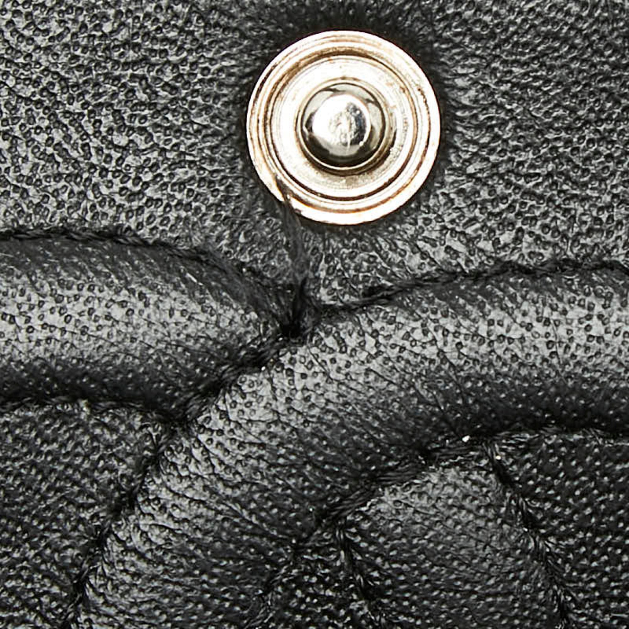 Chanel Black Grained Calfskin Shoulder Bag (Pre-Owned)