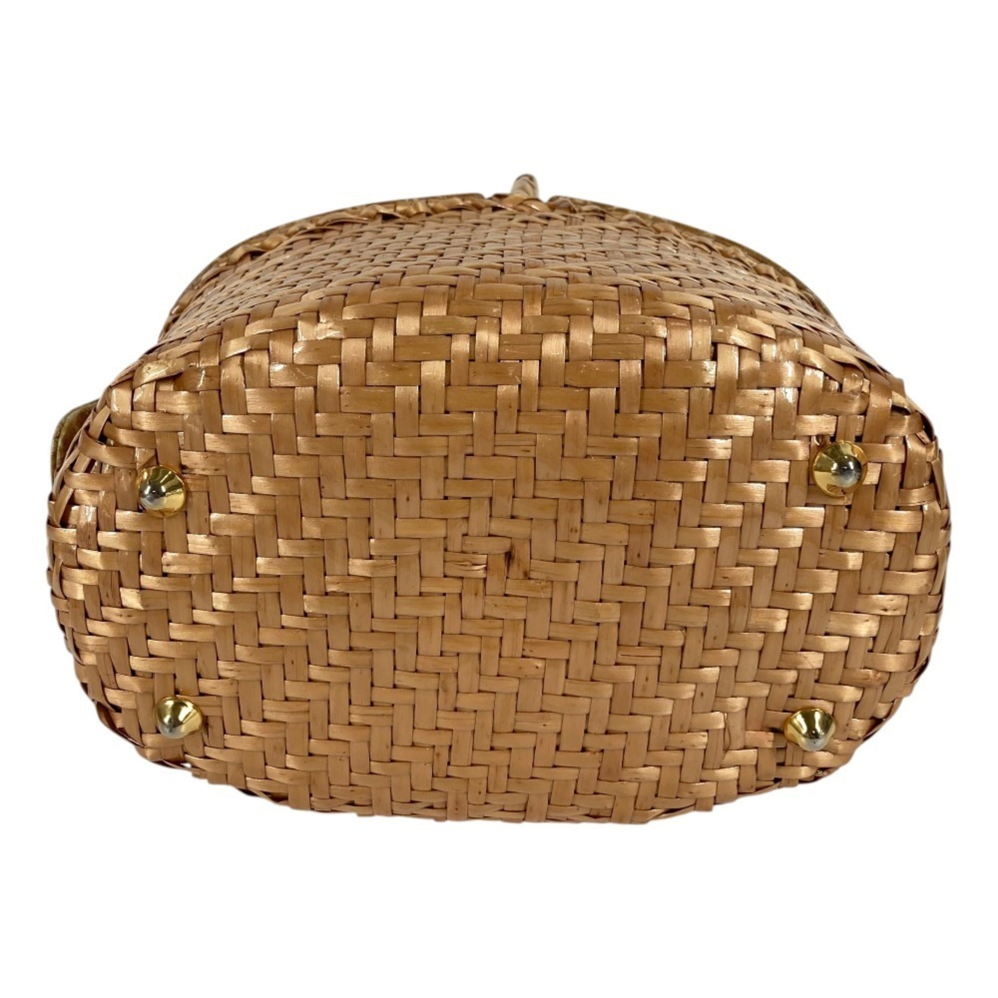 Fendi Beige Hemp Leather Handbag (Pre-Owned)