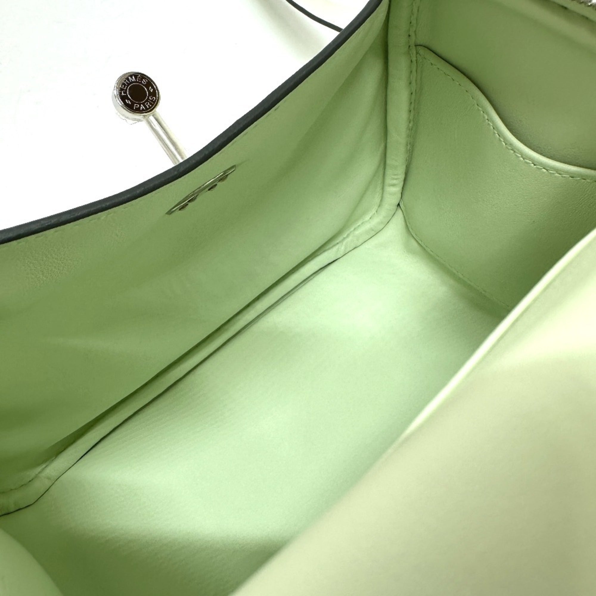 Hermes Light Green Swift Leather Handbag Shoulder Bag (Pre-Owned)