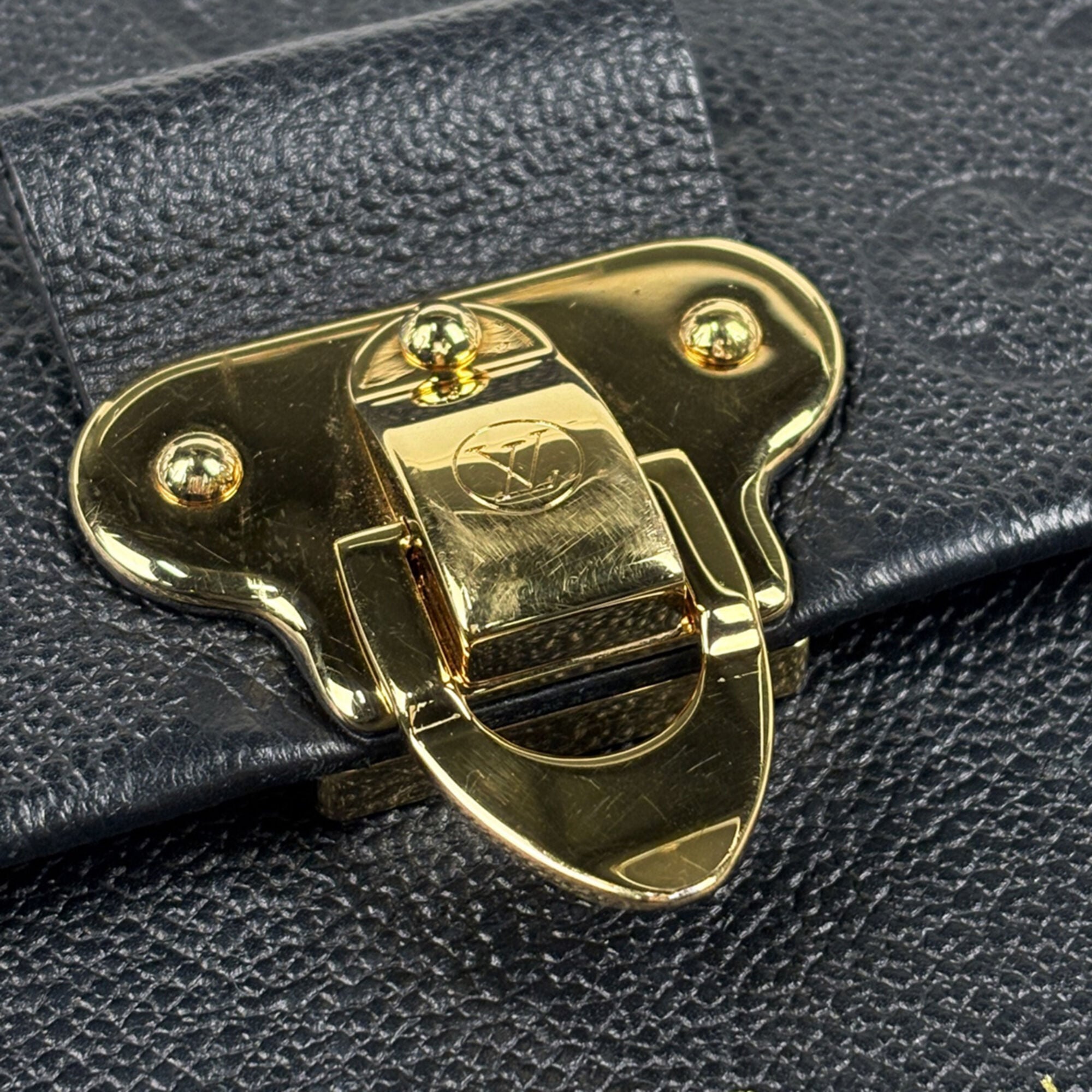 Louis Vuitton Black Noir Monogram Empreinte Shoulder Bag (Pre-Owned)