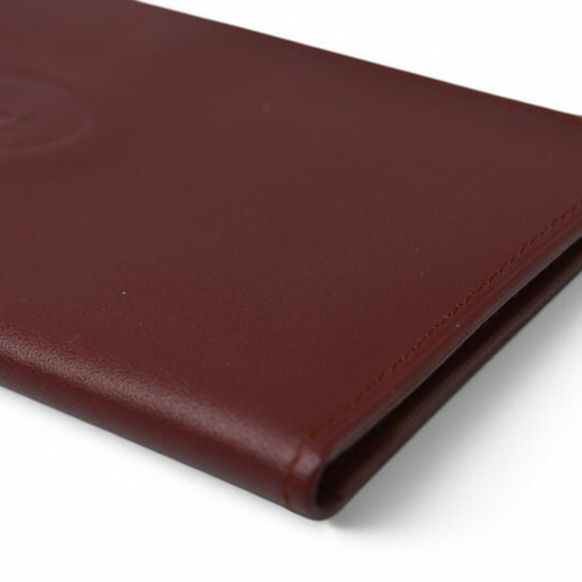 Cartier Must Bordeaux Leather Long Wallet (Bi-Fold) (Pre-Owned)