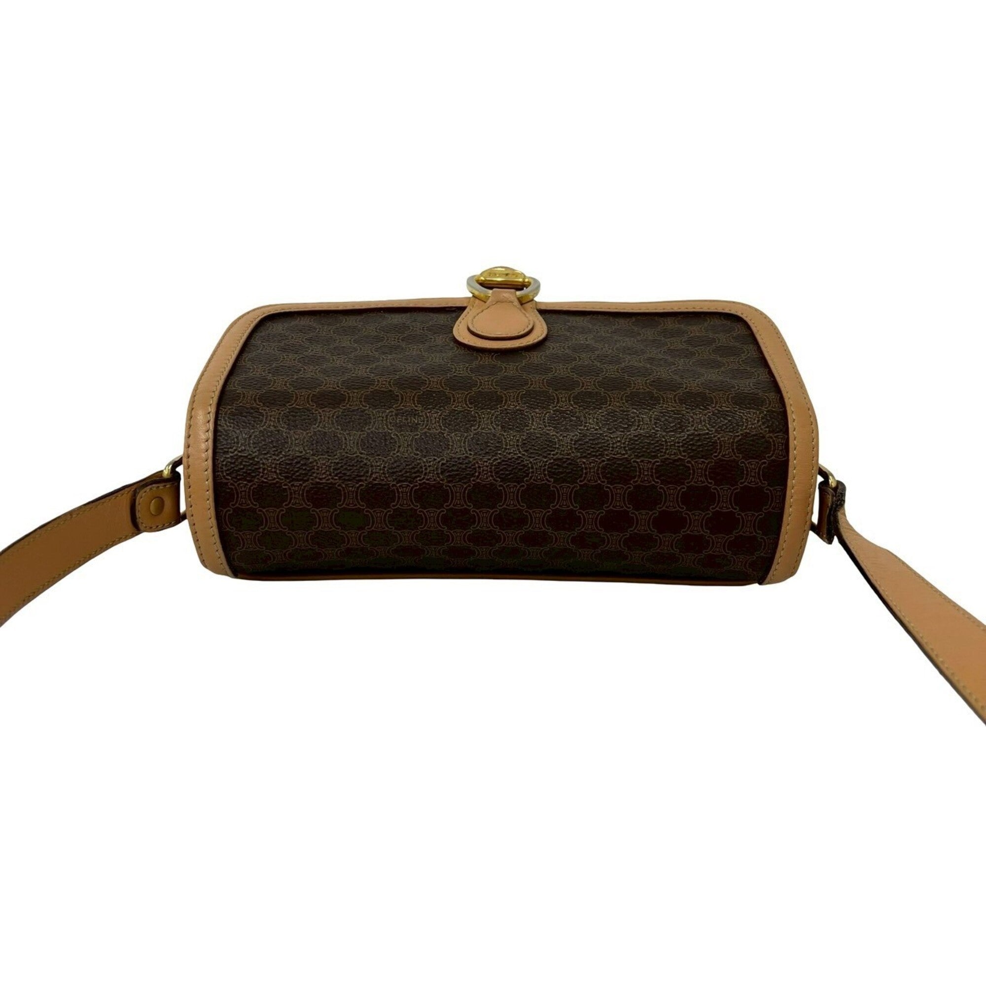 Celine Brown Leather Pvc Shoulder Bag (Pre-Owned)