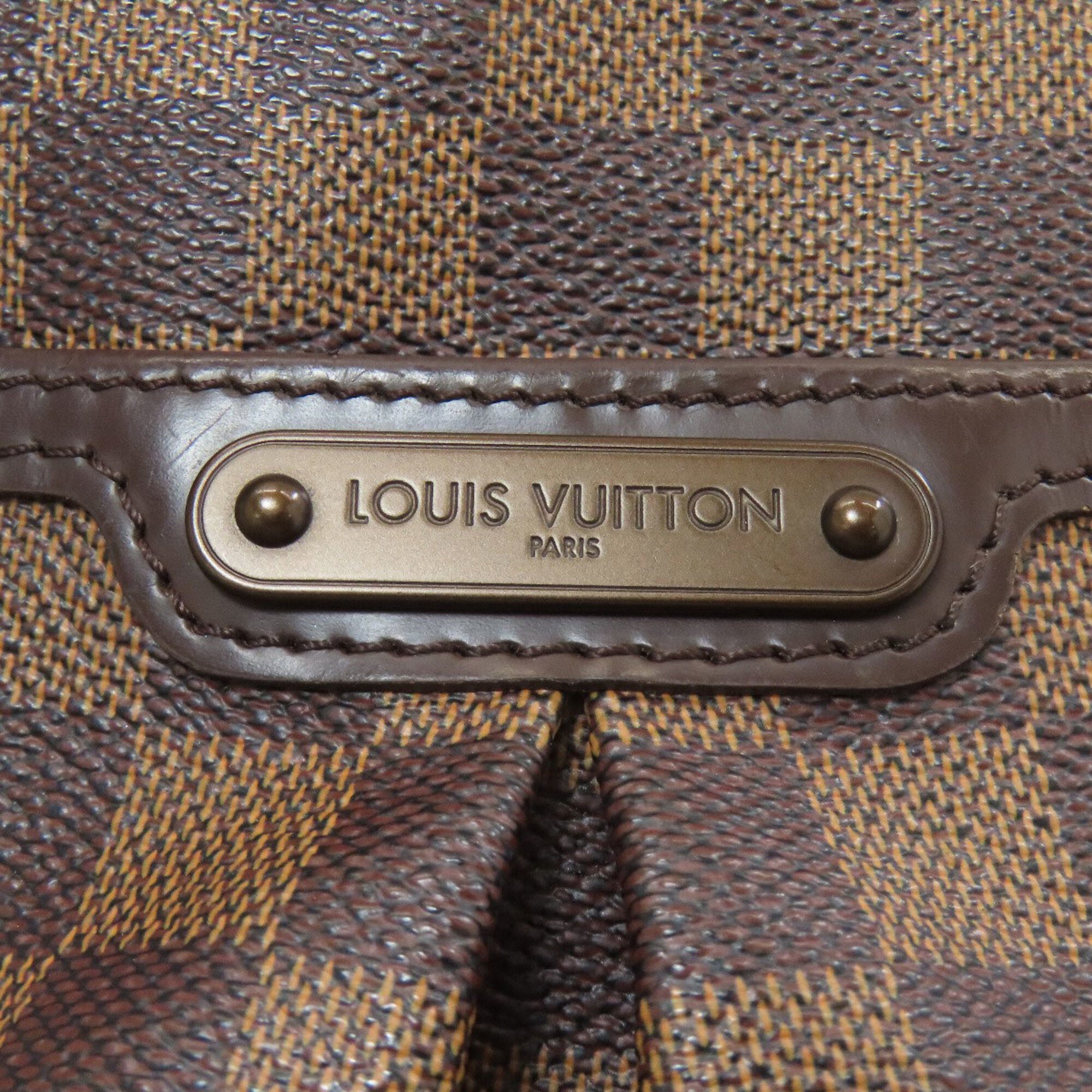 Louis Vuitton Damier Damier Canvas Ebene Damier Canvas Shoulder Bag (Pre-Owned)