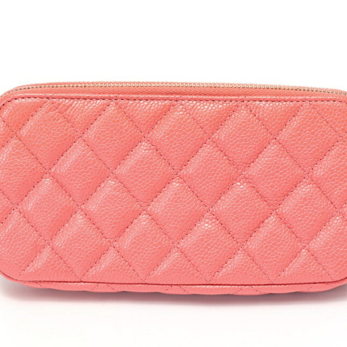 Chanel Pink Grained Calfskin Shoulder Bag (Pre-Owned)