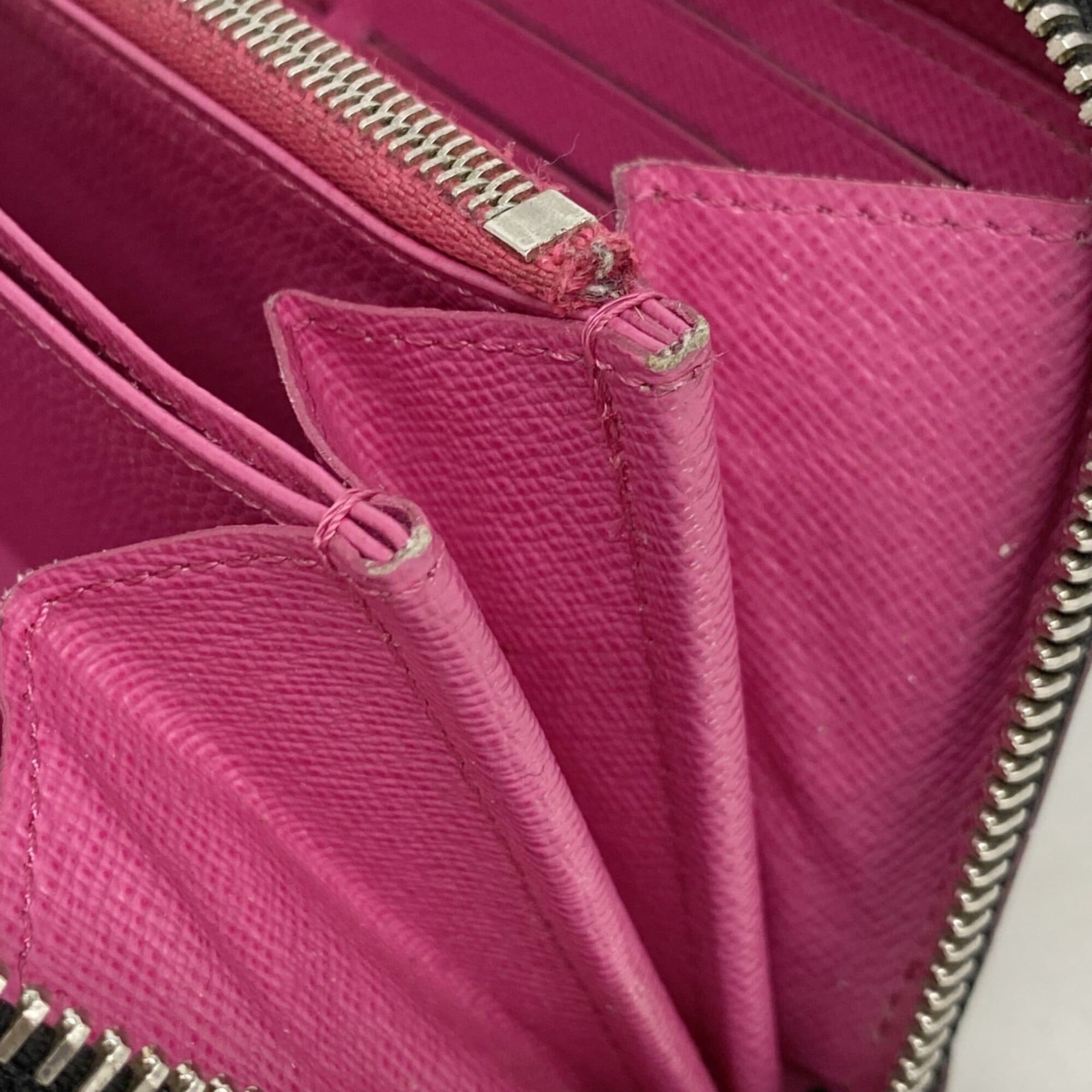 Louis Vuitton Hot Pink Noir Long Wallet (Bi-Fold) (Pre-Owned)