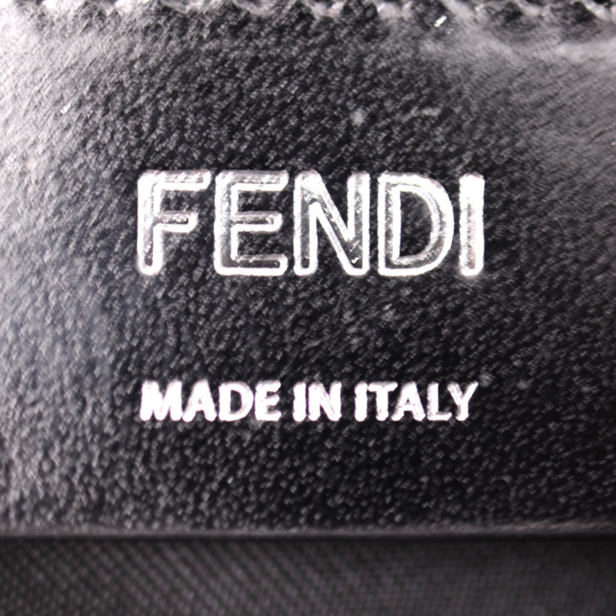 Fendi Beige Black Camouflage Green Nylon Leather Clutch Bag Fanny Pack Pouch Shoulder Bag (Pre-Owned)