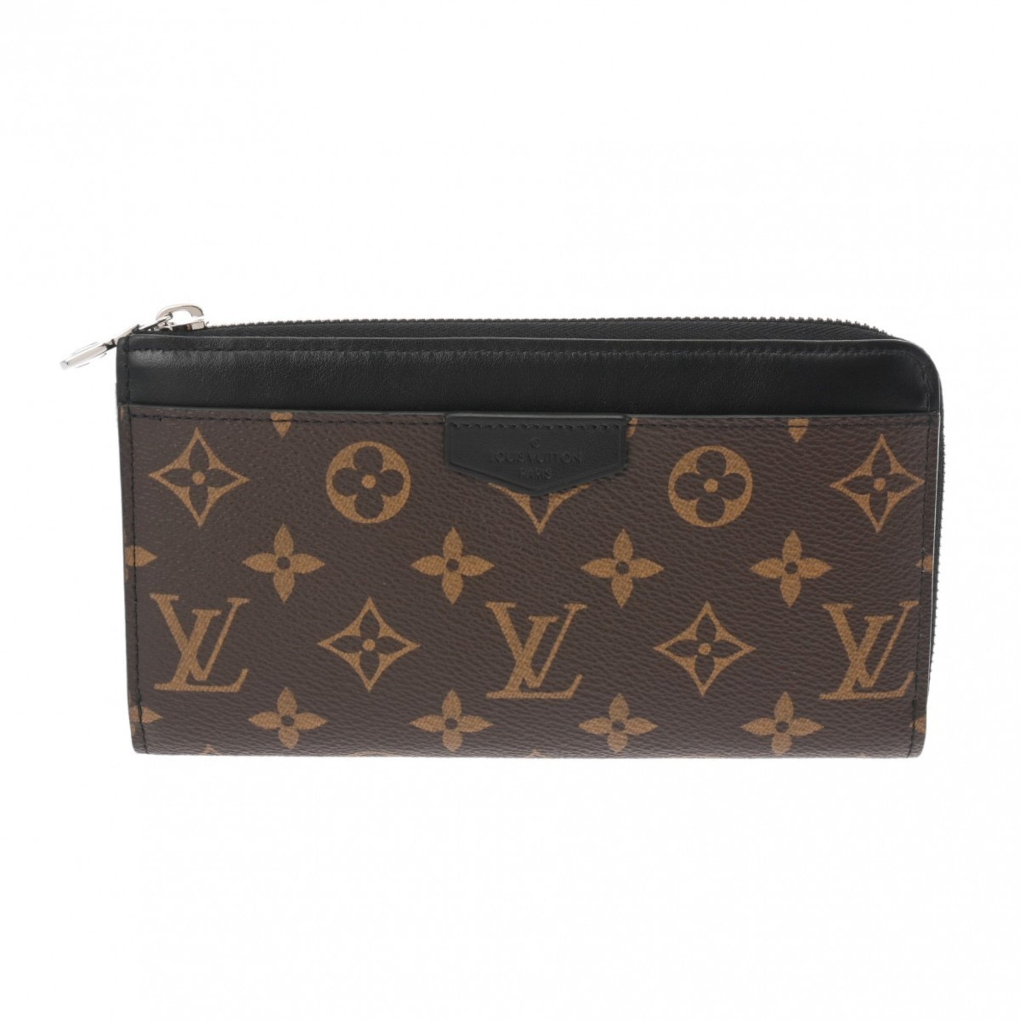 Louis Vuitton Black Brown Monogram Monogram Long Wallet (Bi-Fold) (Pre-Owned)