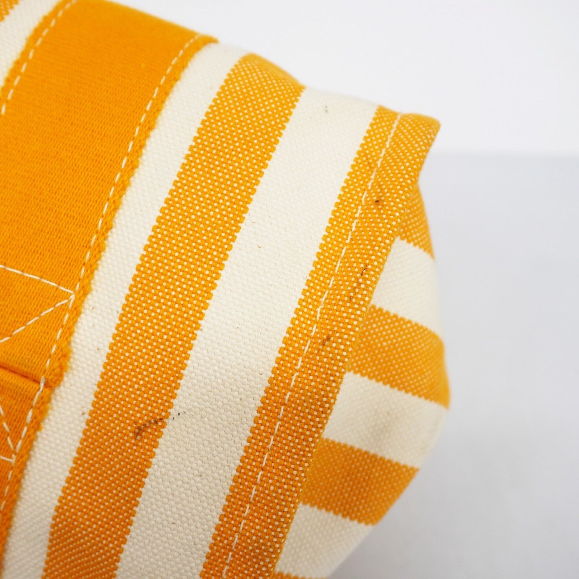 Hermes Orange Canvas Handbag (Pre-Owned)