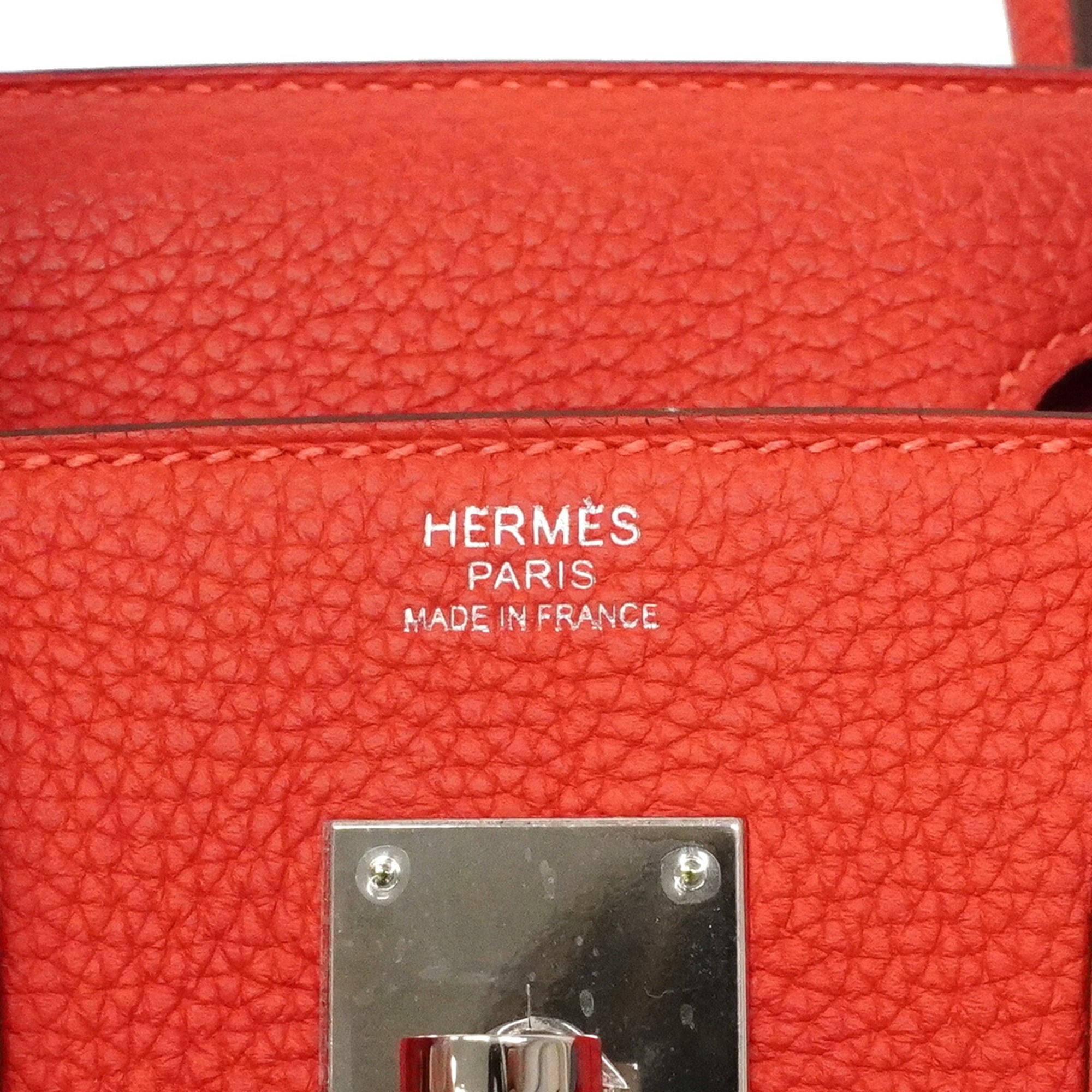 Hermes Bougainvillier Togo Leather Handbag (Pre-Owned)