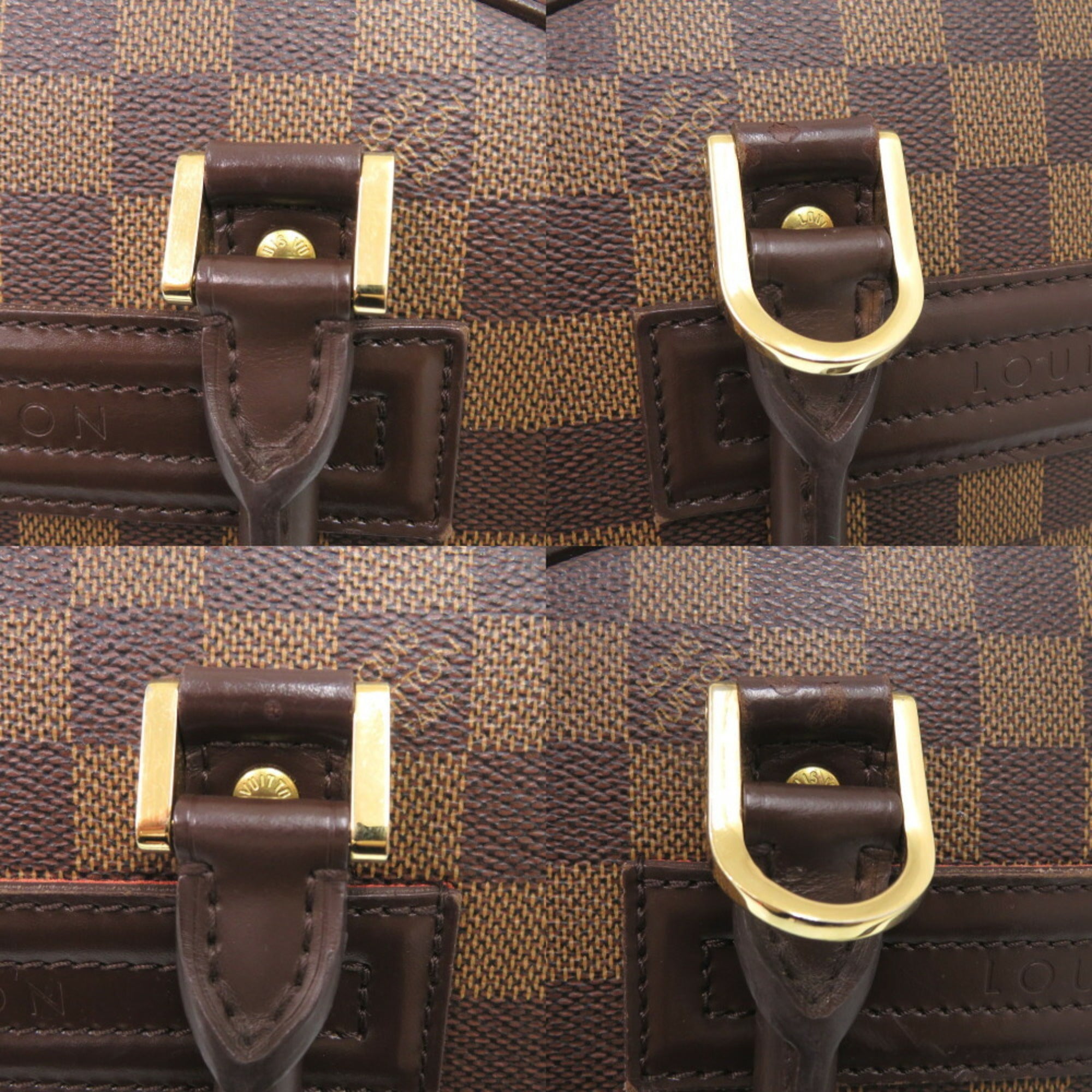 Louis Vuitton Damier Brown Damier Canvas Handbag (Pre-Owned)