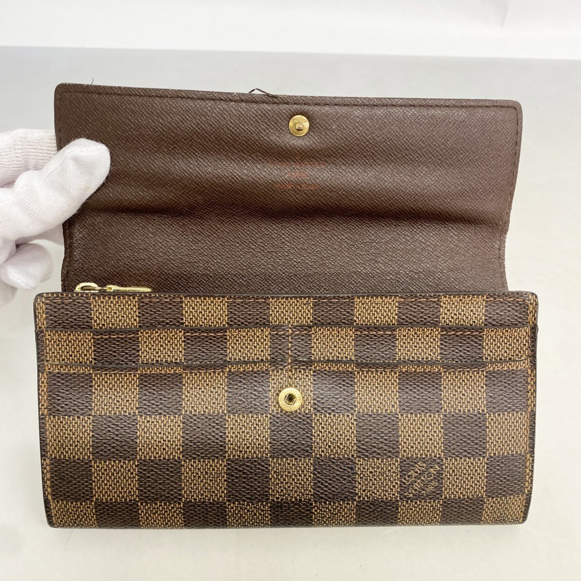 Louis Vuitton Ebene Long Wallet (Bi-Fold) (Pre-Owned)
