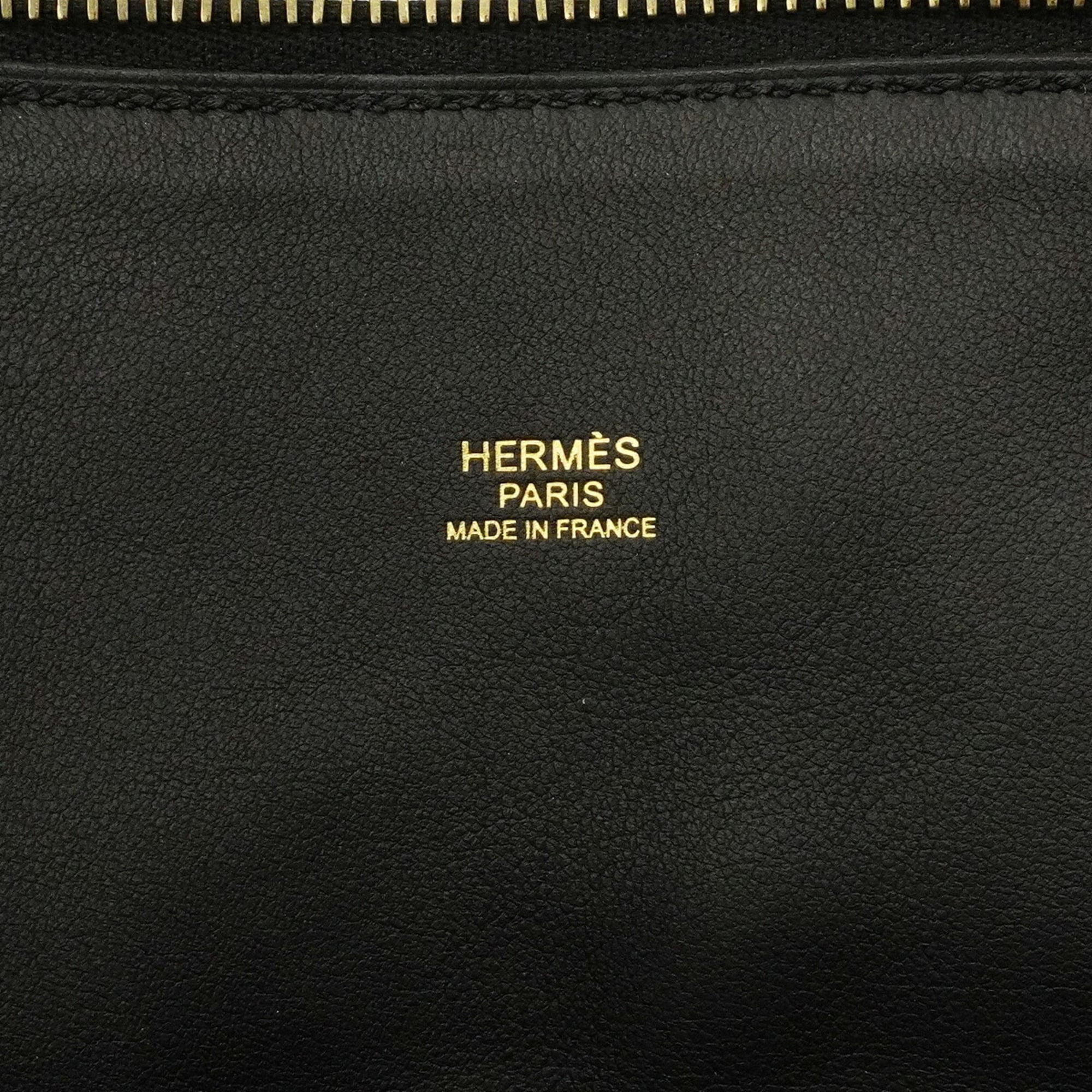 Hermes Black Taurillon Clemence Leather Handbag (Pre-Owned)