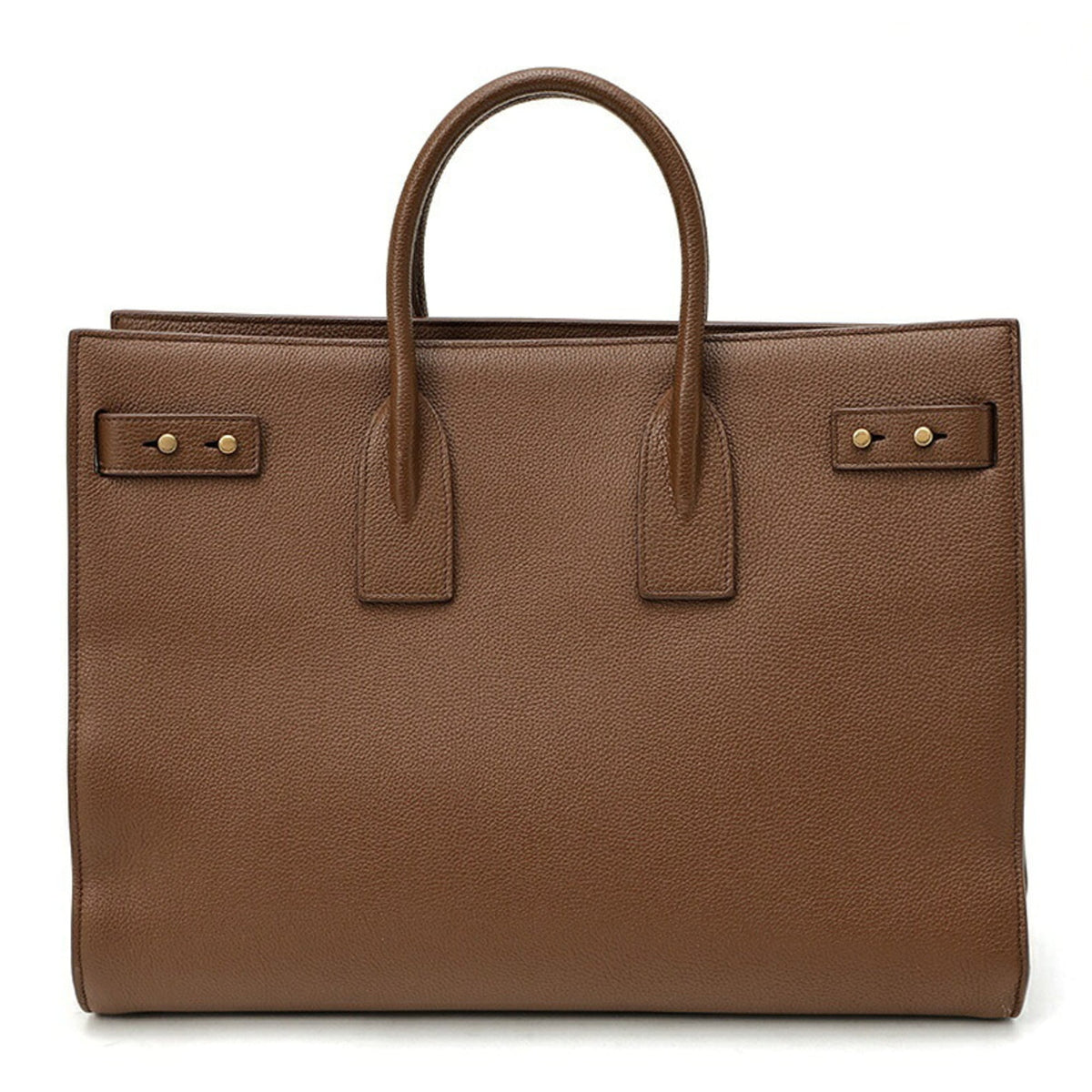 Saint Laurent Brown White Leather Pouch (Pre-Owned)