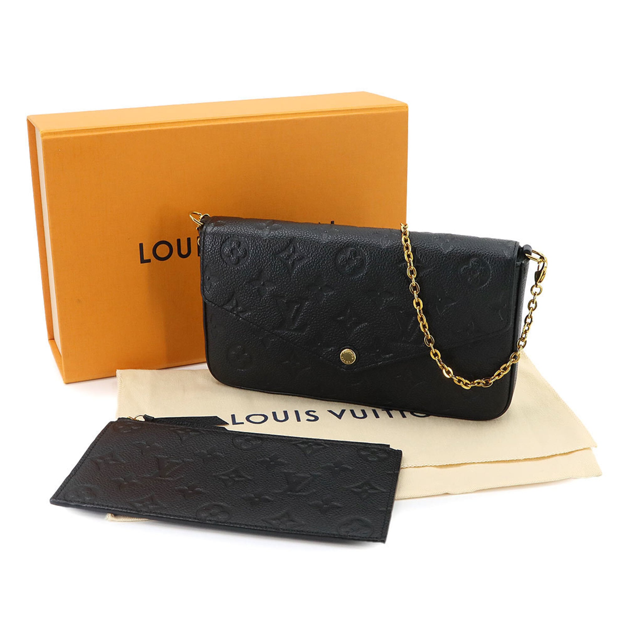 Louis Vuitton Noir Monogram Empreinte Pochette (Pre-Owned)