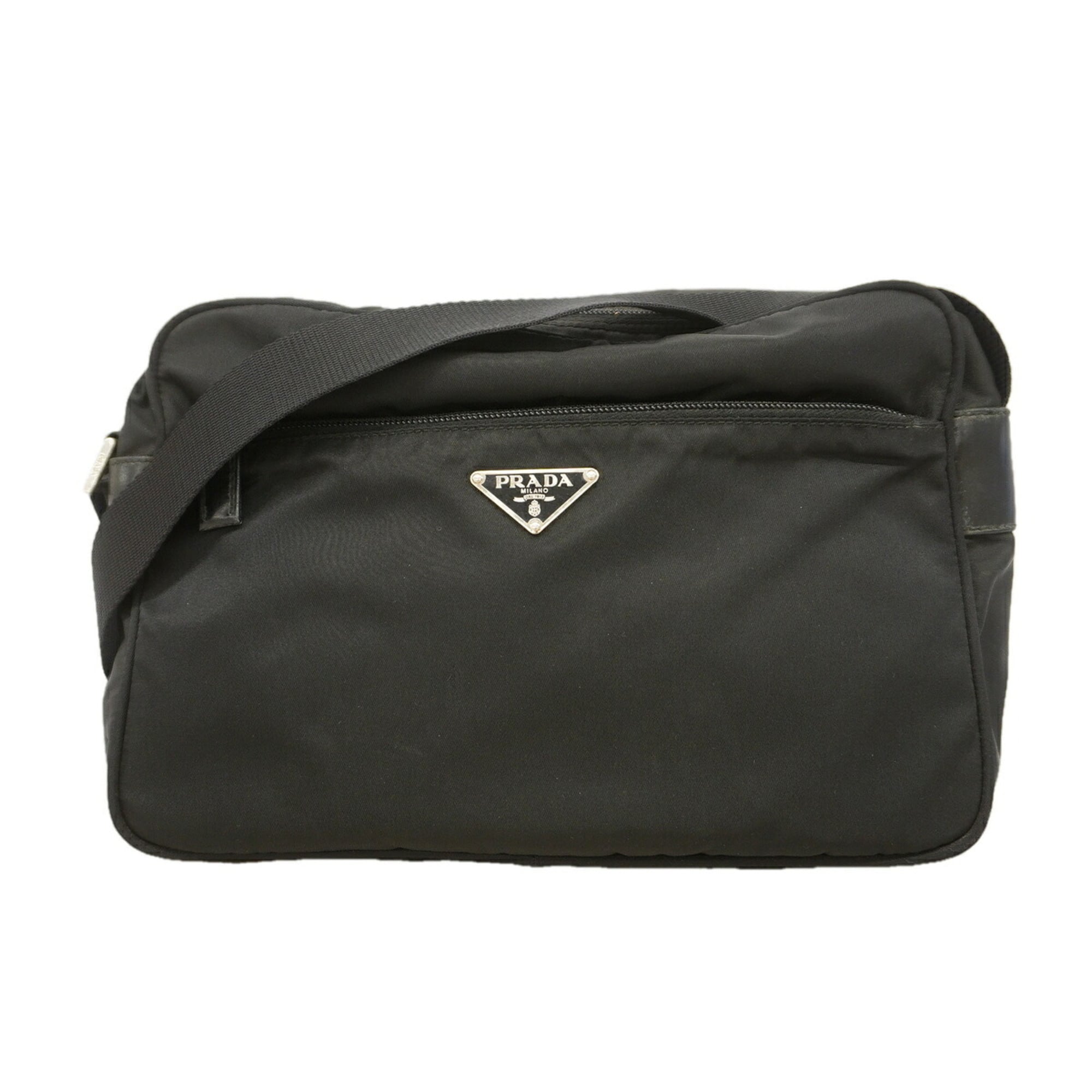 Prada Black Nylon Shoulder Bag (Pre-Owned)