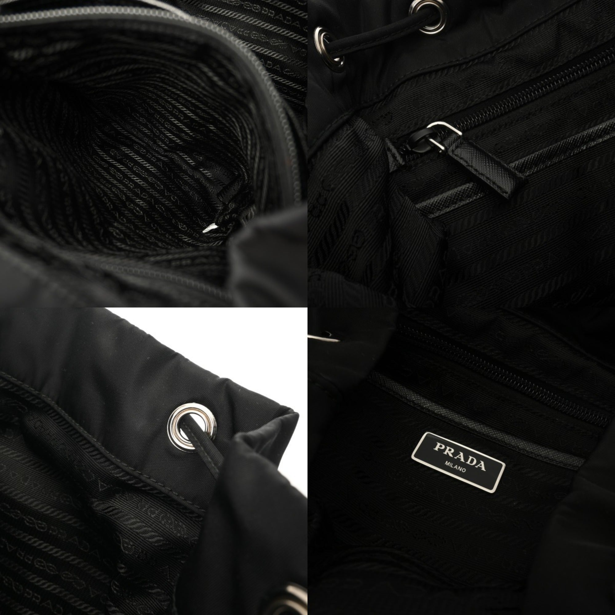 Prada Black Nylon Backpack (Pre-Owned)