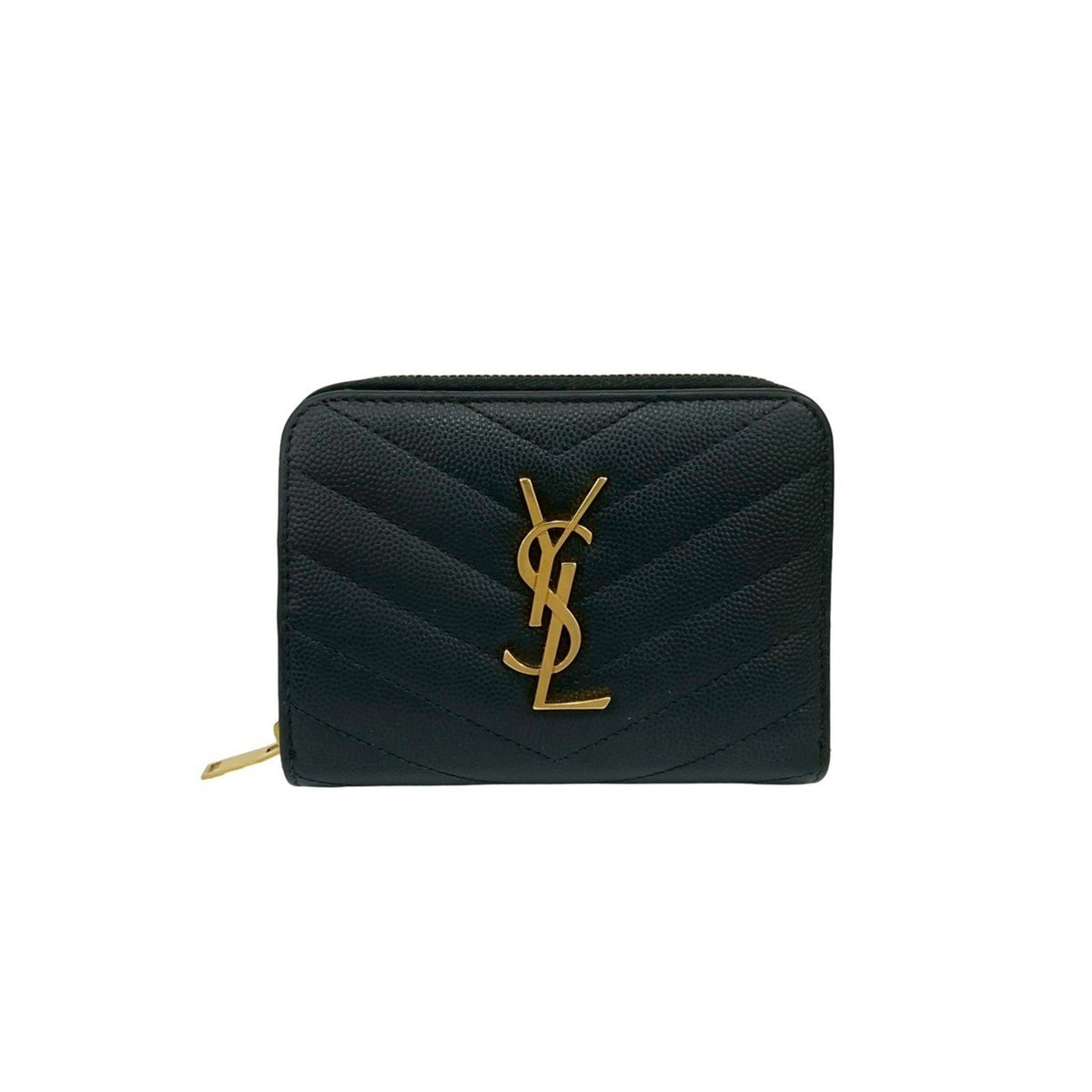 Saint Laurent Black Leather Wallet (Bi-Fold) (Pre-Owned)