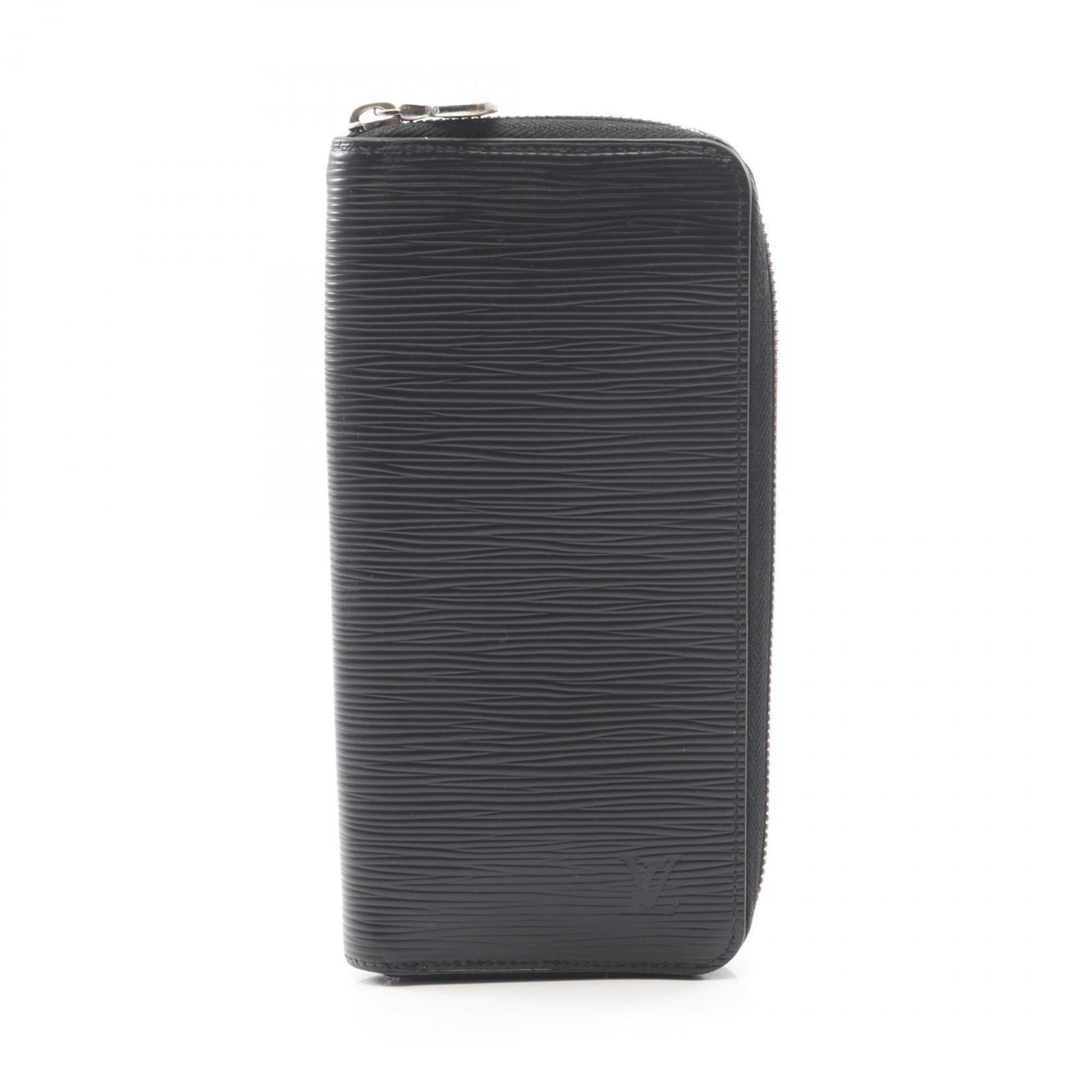 Louis Vuitton Black Noir Epi Leather Long Wallet (Bi-Fold) (Pre-Owned)