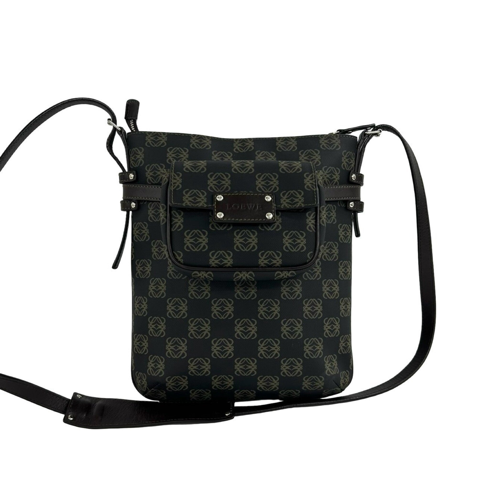 Loewe Brown Pvc Leather Pochette Shoulder Bag (Pre-Owned)
