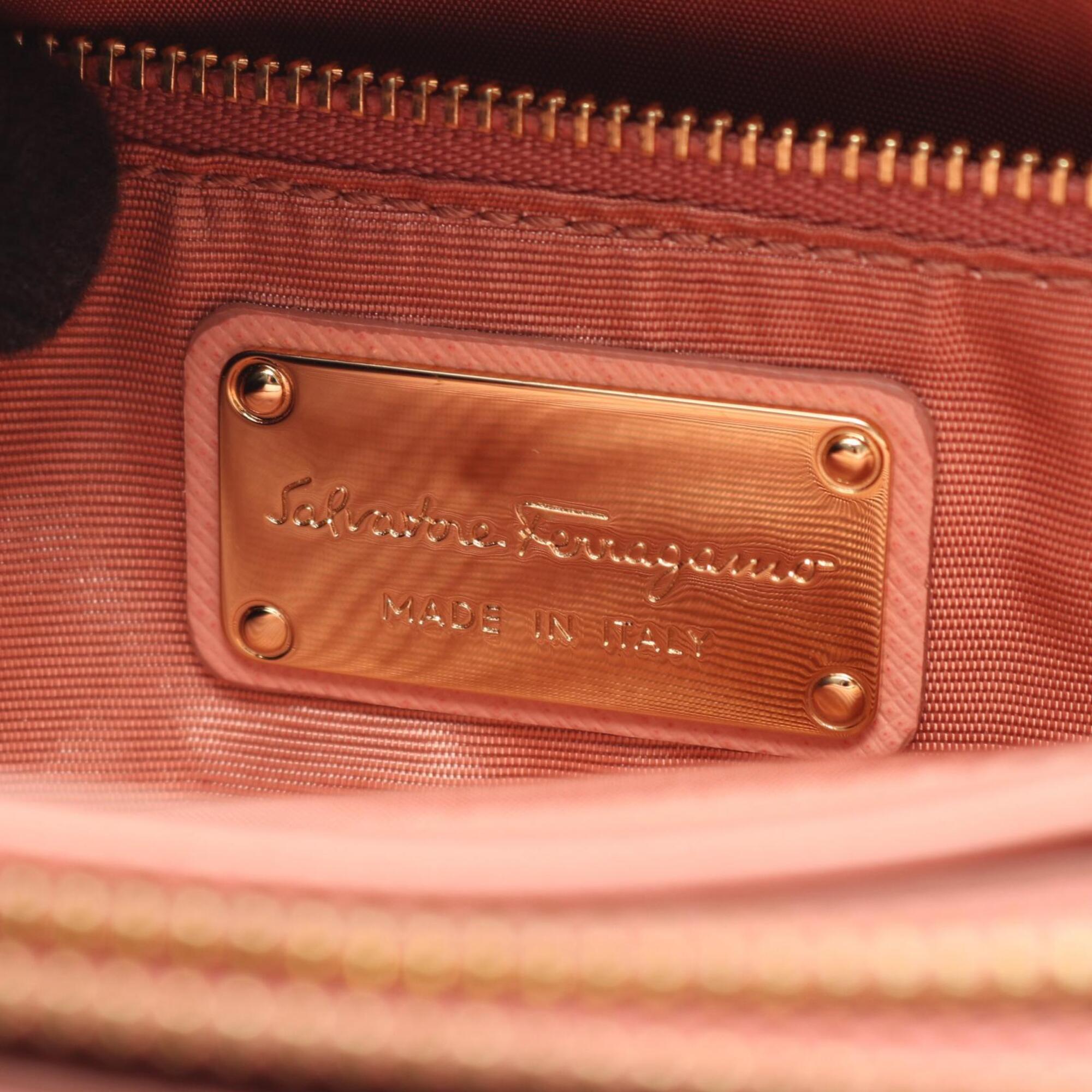 Salvatore Ferragamo Pink Leather Handbag (Pre-Owned)