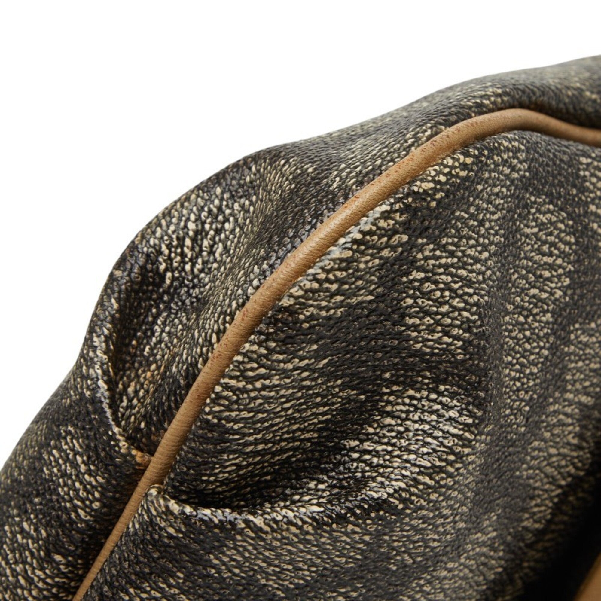 Saint Laurent Beige Brown Pvc Leather Shoulder Bag (Pre-Owned)