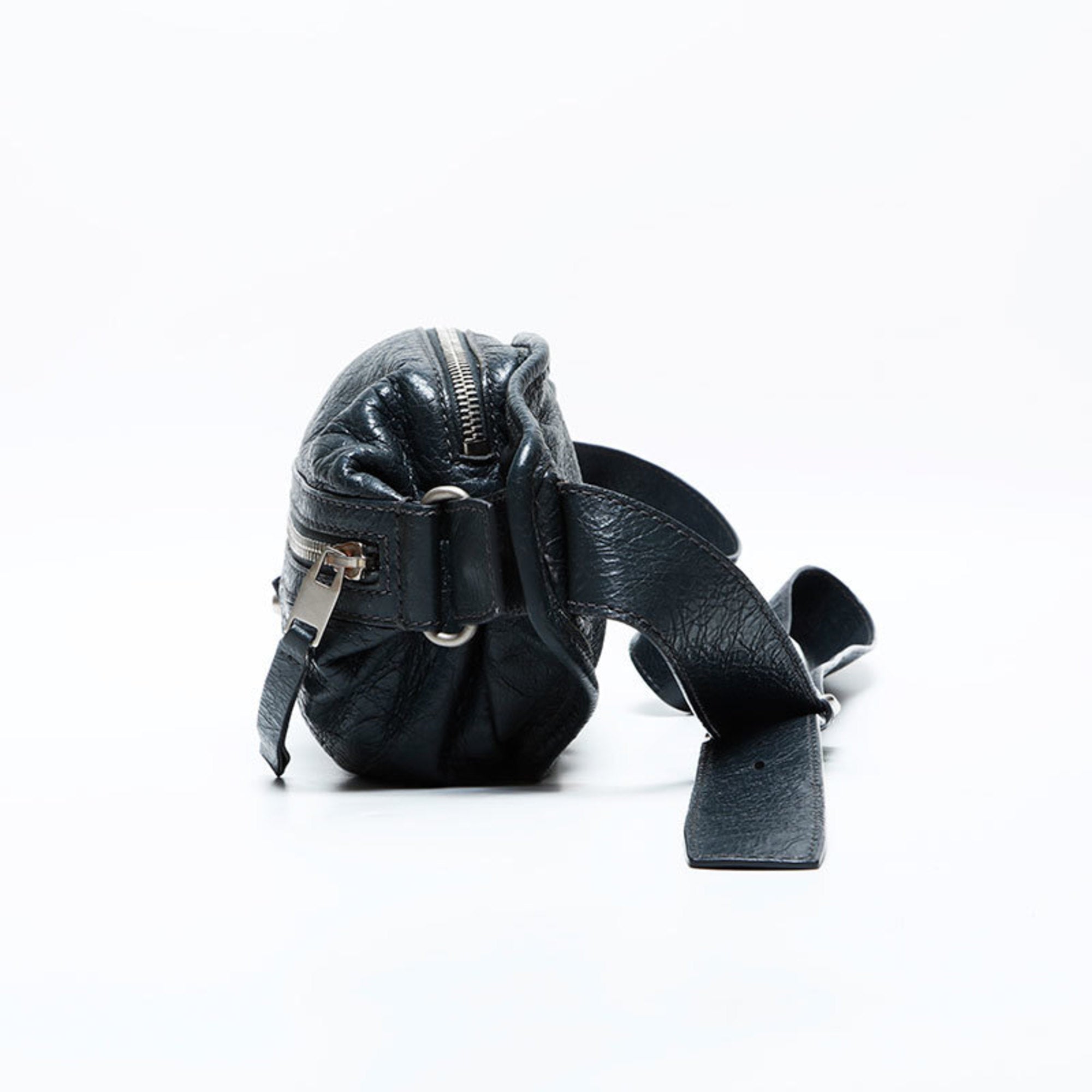 Balenciaga Gray Leather Fanny Pack (Pre-Owned)