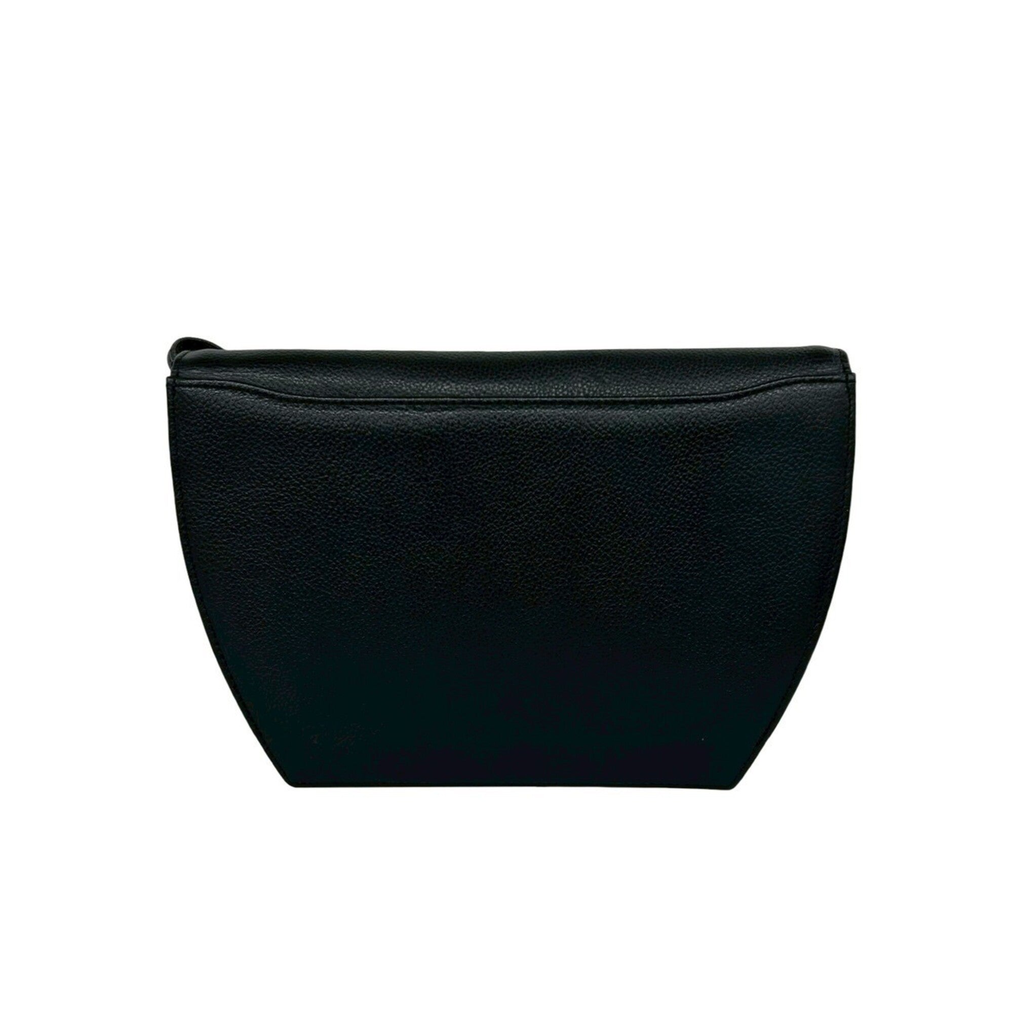 Yves Saint Laurent Black Leather Shoulder Bag (Pre-Owned)