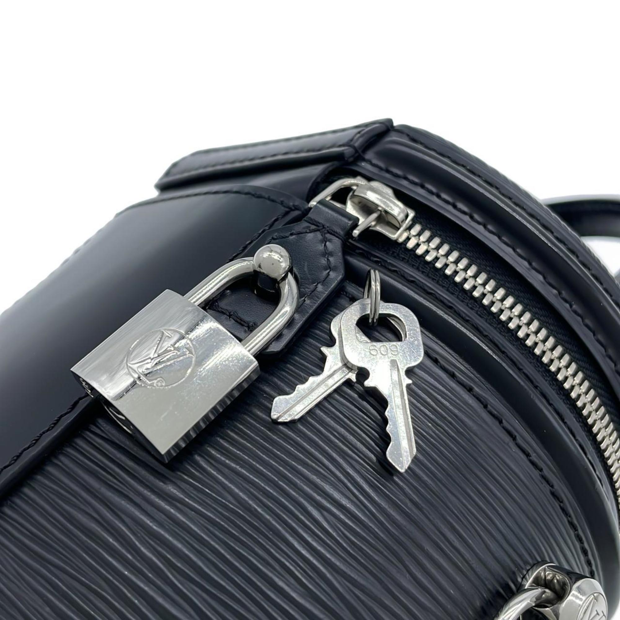 Louis Vuitton Black Leather Handbag (Pre-Owned)