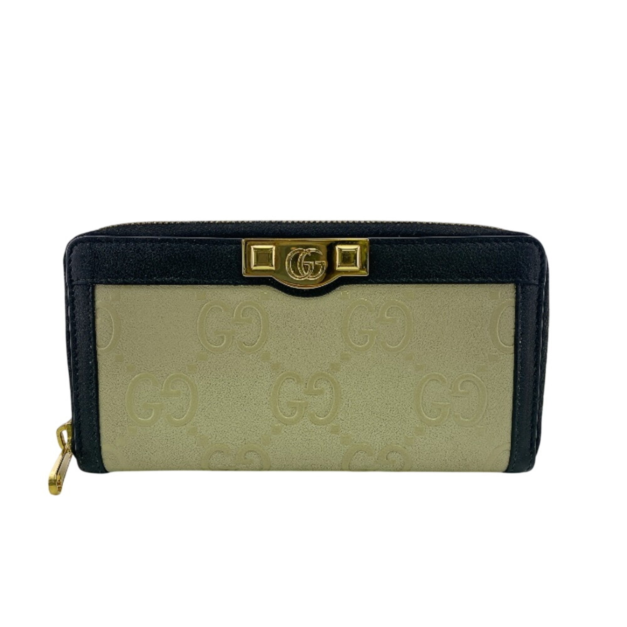 Gucci Beige Gg Supreme Long Wallet (Bi-Fold) (Pre-Owned)