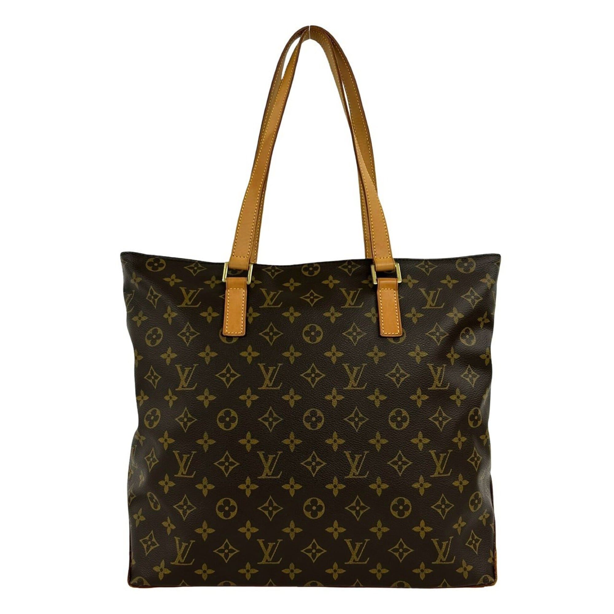 Louis Vuitton Brown Leather Pvc Shoulder Bag Tote Bag (Pre-Owned)