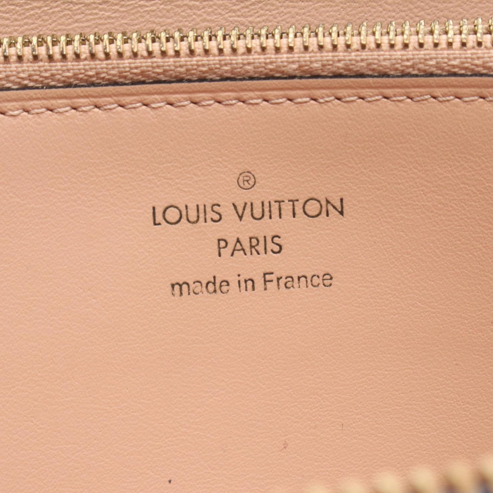 Louis Vuitton Navy Navy Blue Leather Long Wallet (Bi-Fold) (Pre-Owned)