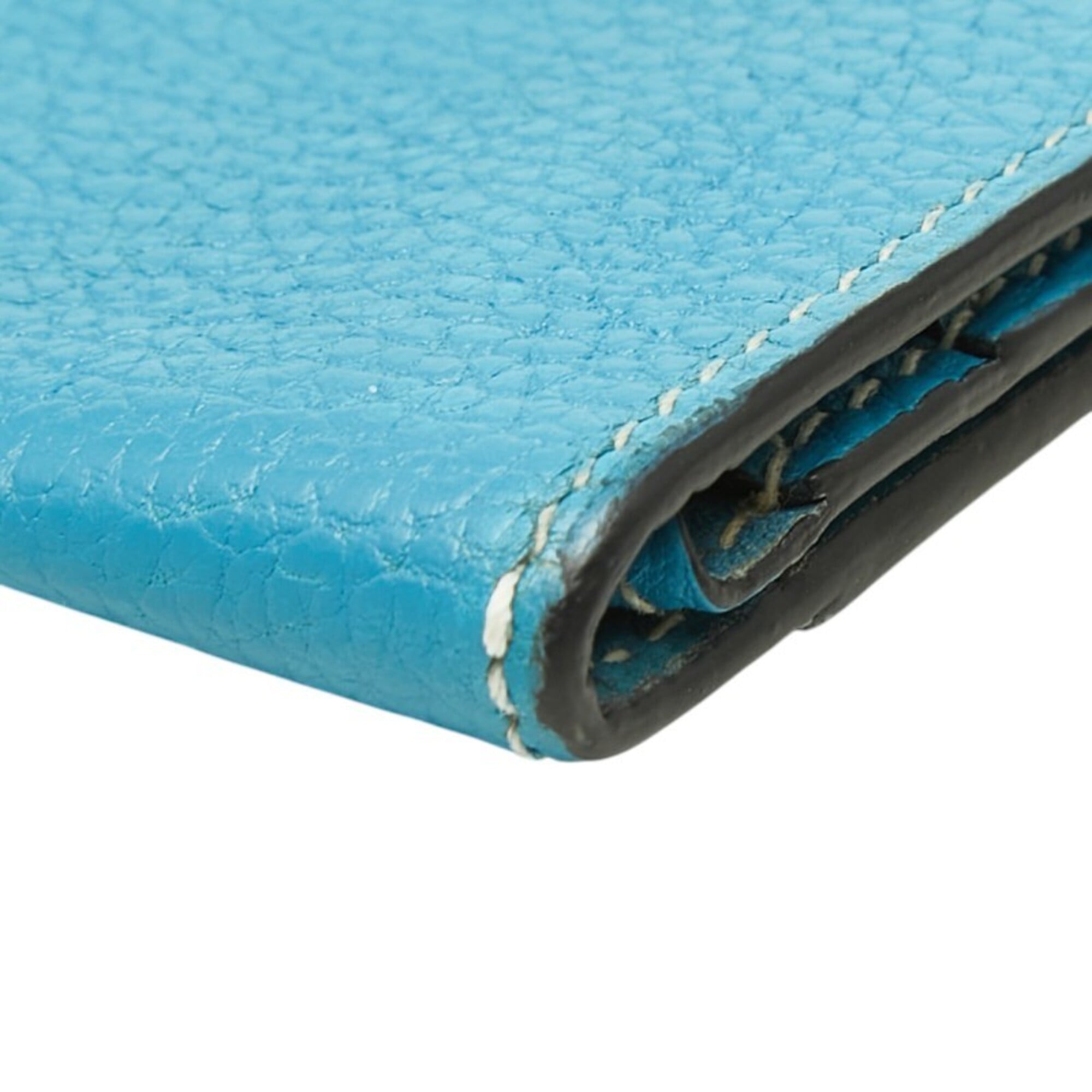 Hermes Blue Togo Leather Coin Purse/Coin Case (Pre-Owned)