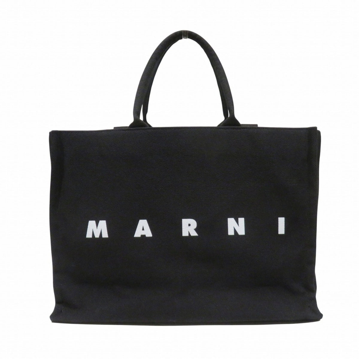 Marni Black Cotton Tote Bag (Pre-Owned)
