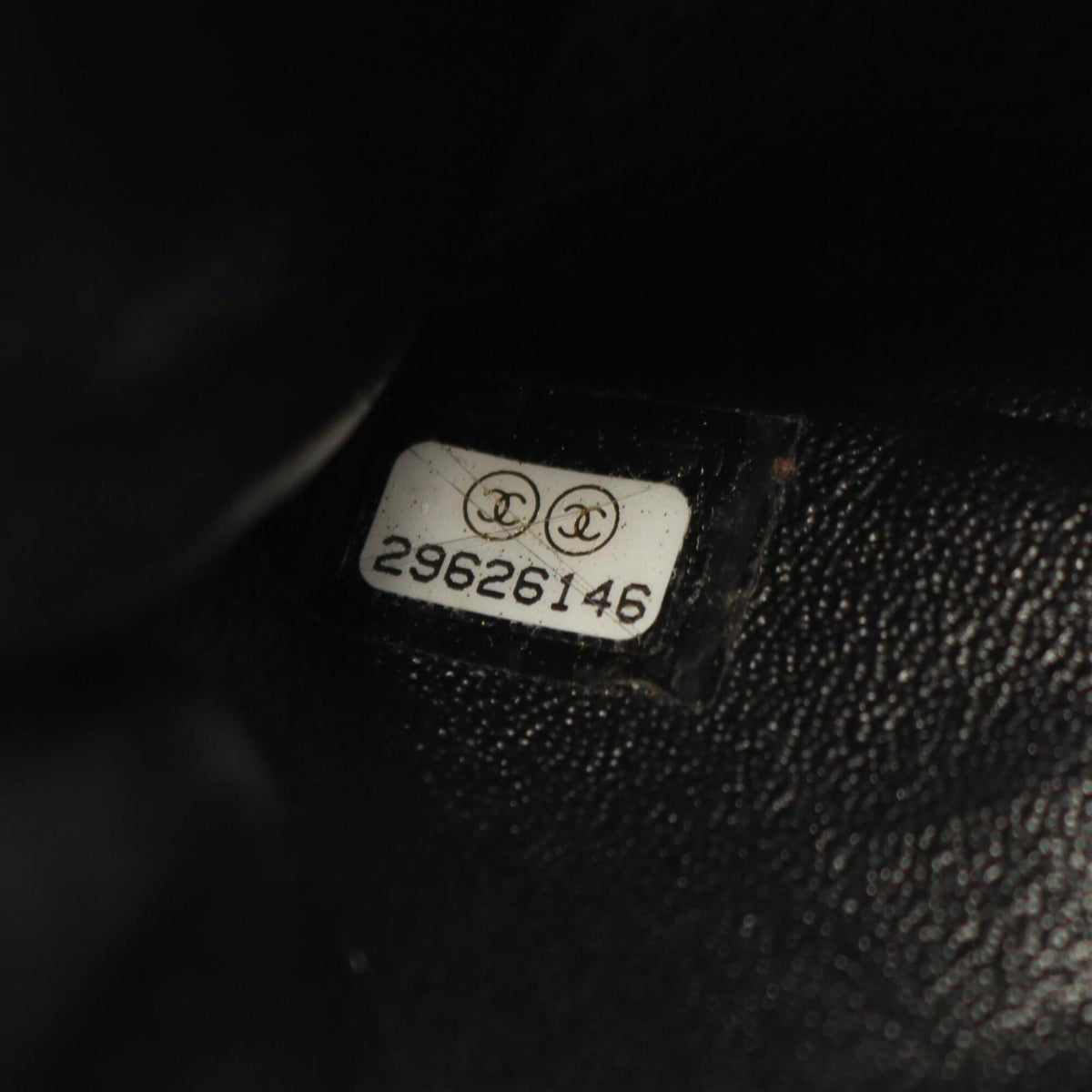 Chanel Black Leather Handbag Shoulder Bag (Pre-Owned)