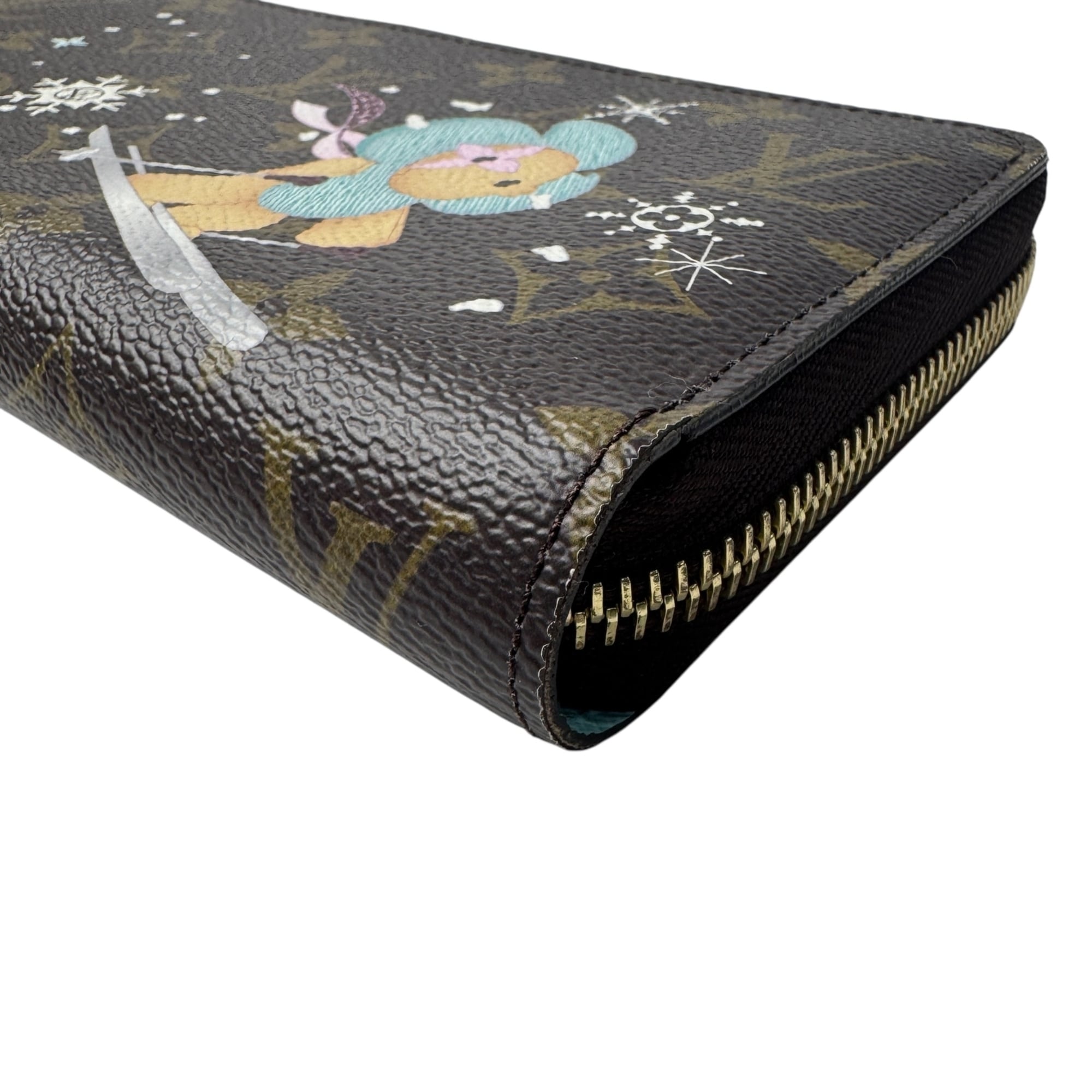 Louis Vuitton Brown Leather Long Wallet (Bi-Fold) (Pre-Owned)