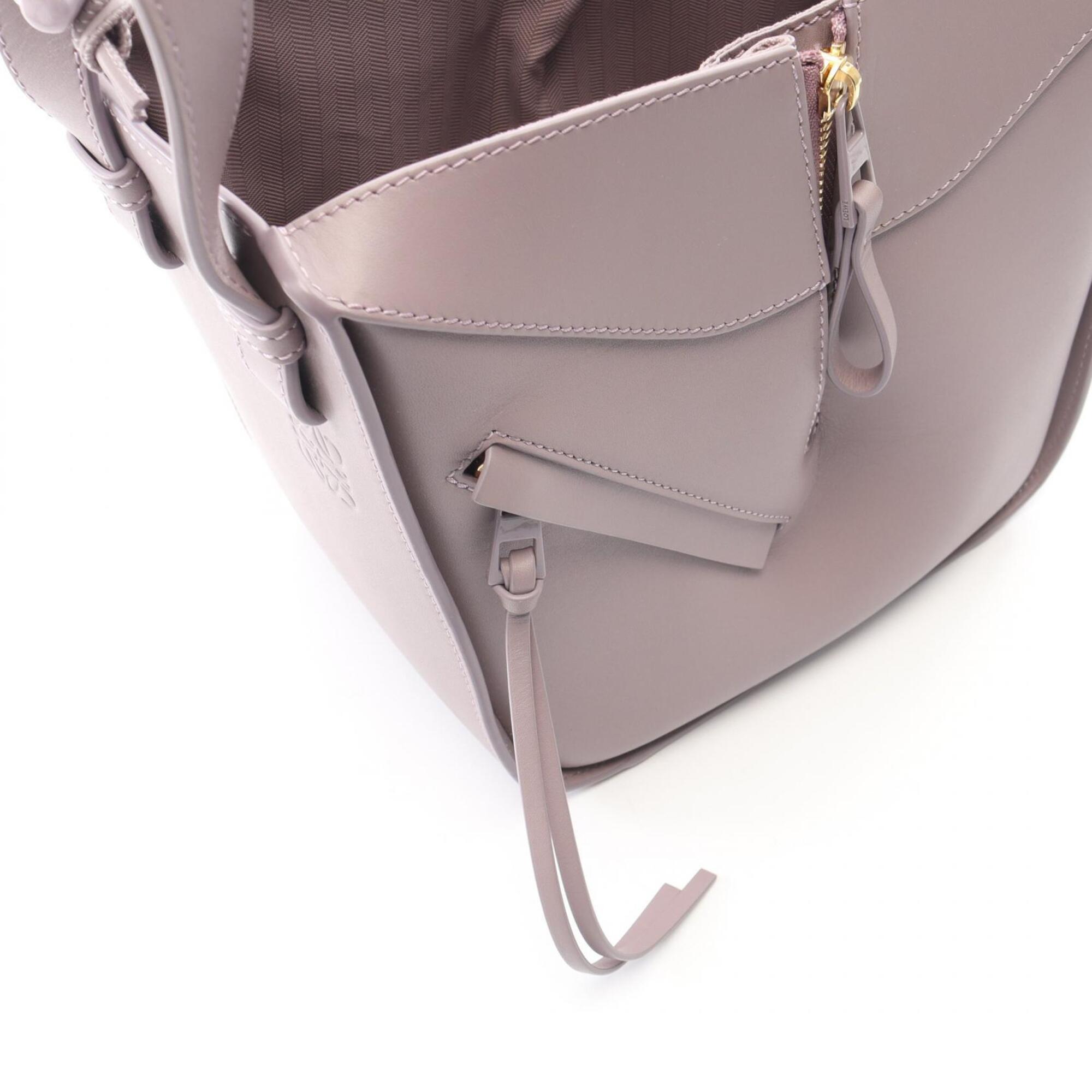 Loewe Purple Leather Handbag (Pre-Owned)