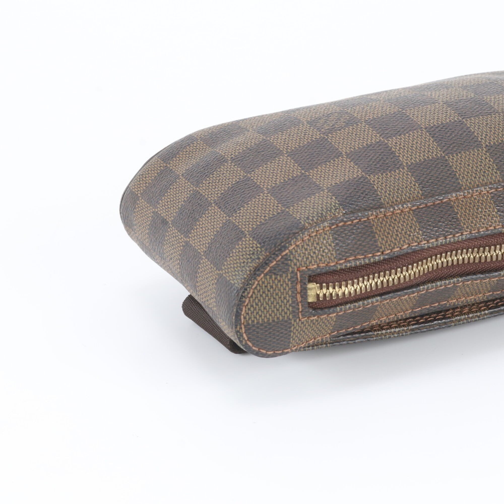 Louis Vuitton Ebene Coated Canvas Pouch Shoulder Bag Sling Bag (Pre-Owned)