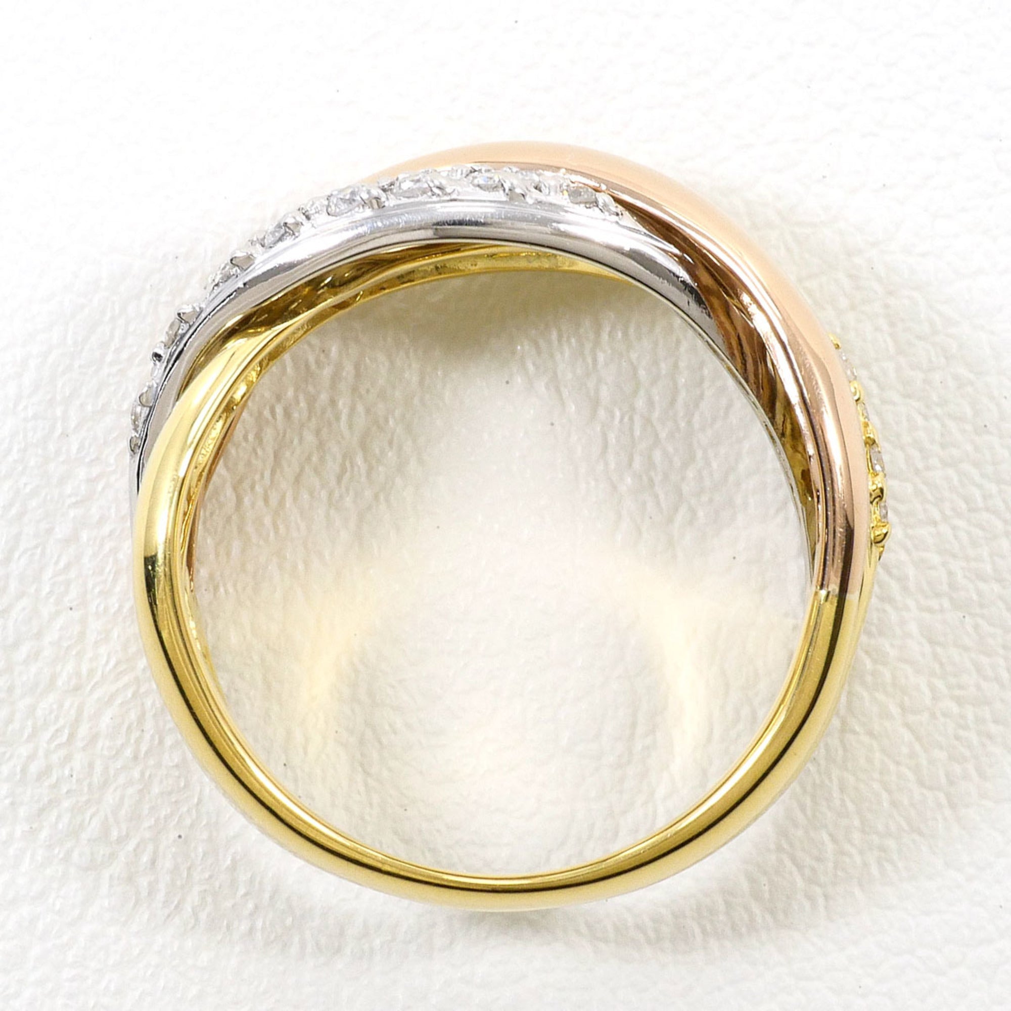 Unbranded Pink Gold Platinum Yellow Gold Yellow Gold (18K) Pink Gold (18K) Platinum 900 Band Ring (Pre-Owned)