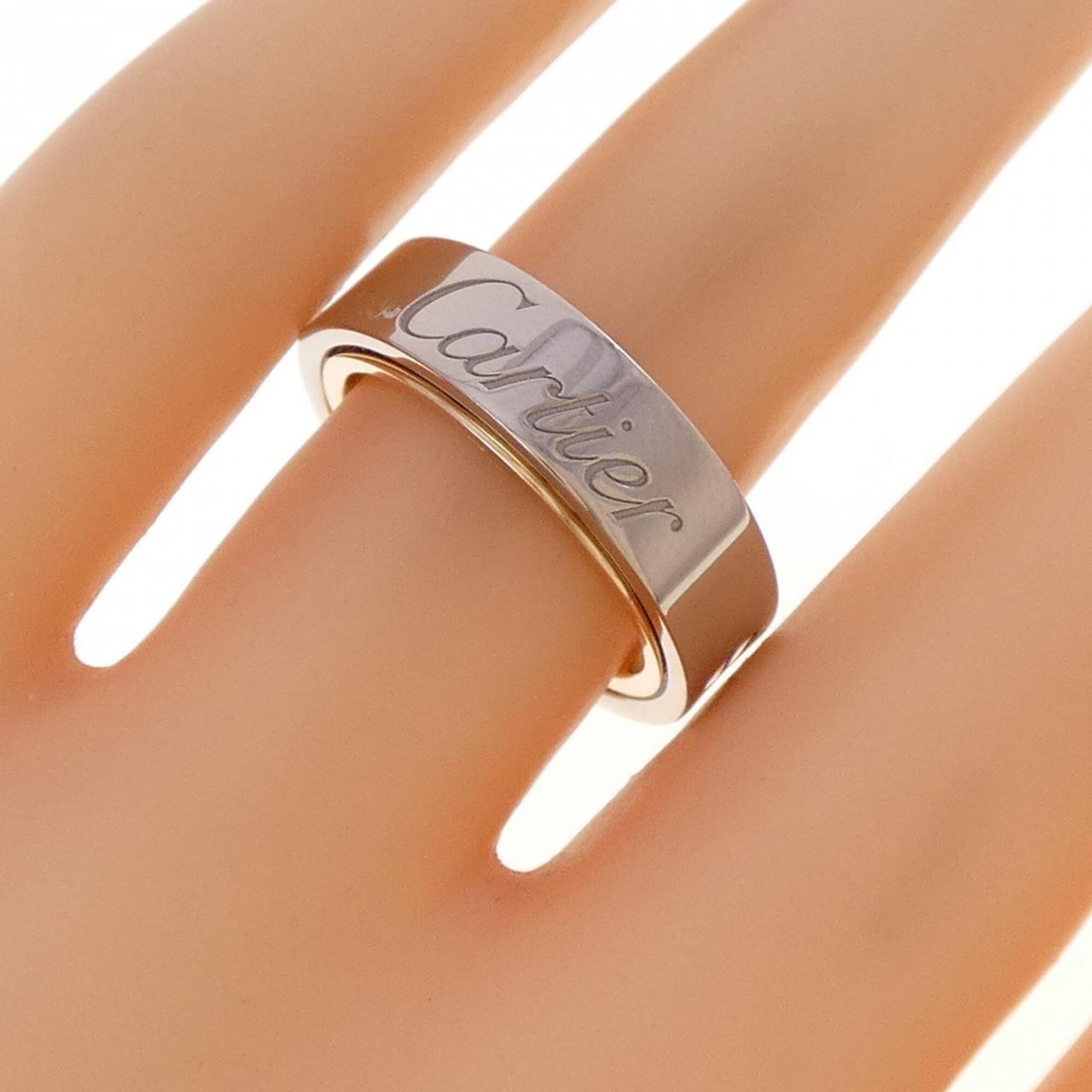 Cartier Pink Gold (18K) White Gold (18K) Band Ring (Pre-Owned)