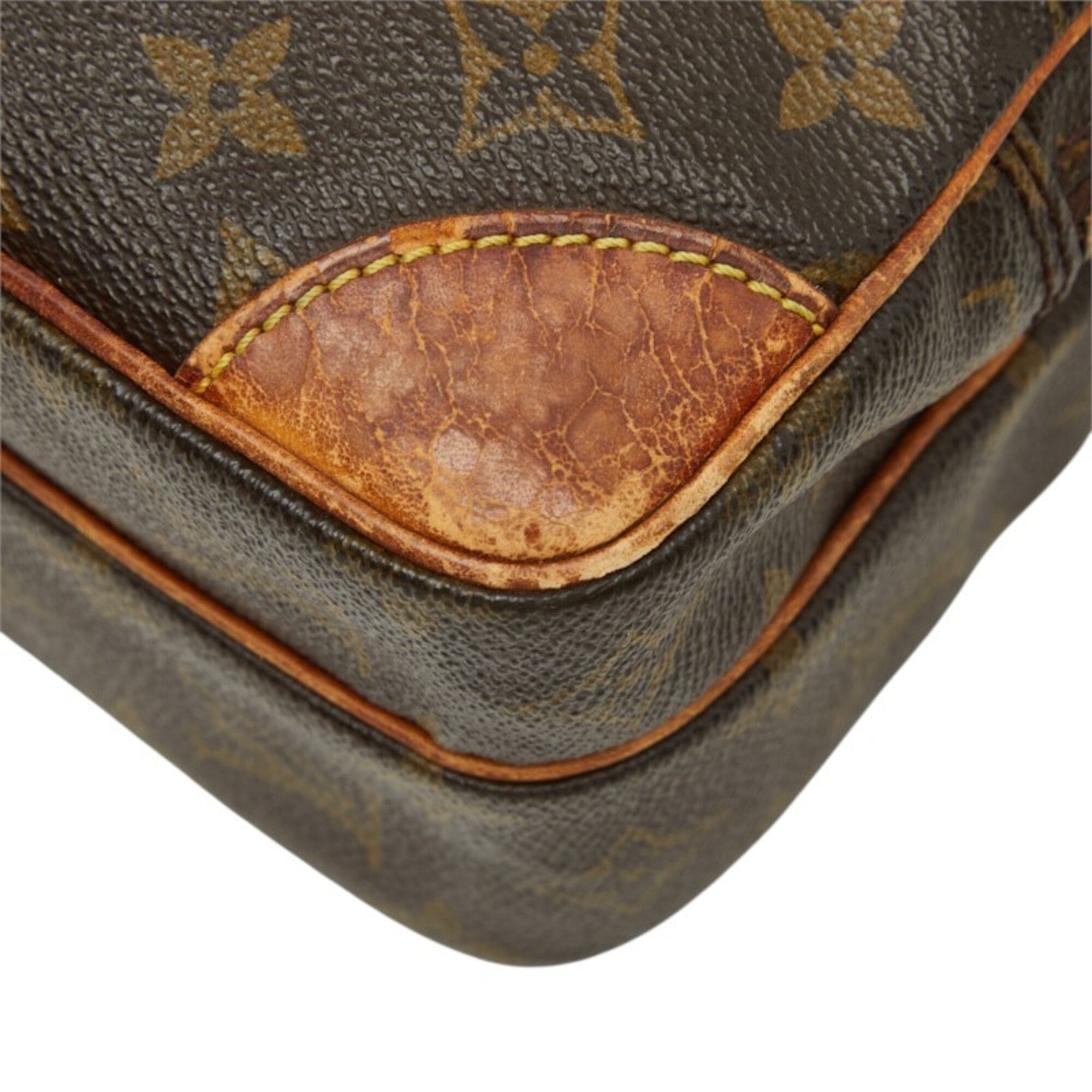 Louis Vuitton Brown Pvc Leather Shoulder Bag (Pre-Owned)