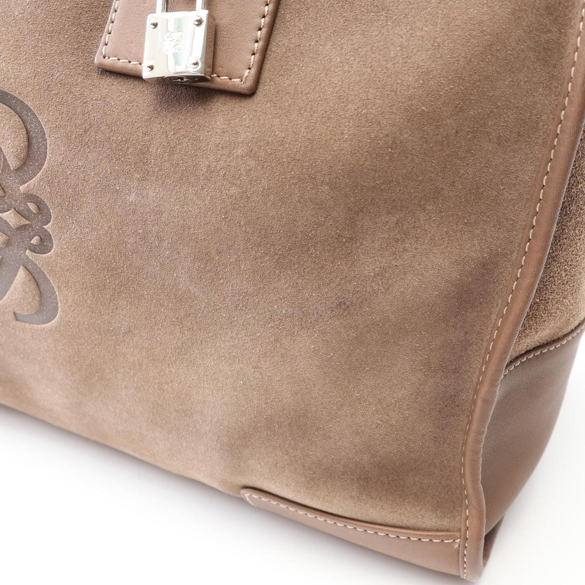 Loewe Brown Suede Leather Handbag (Pre-Owned)